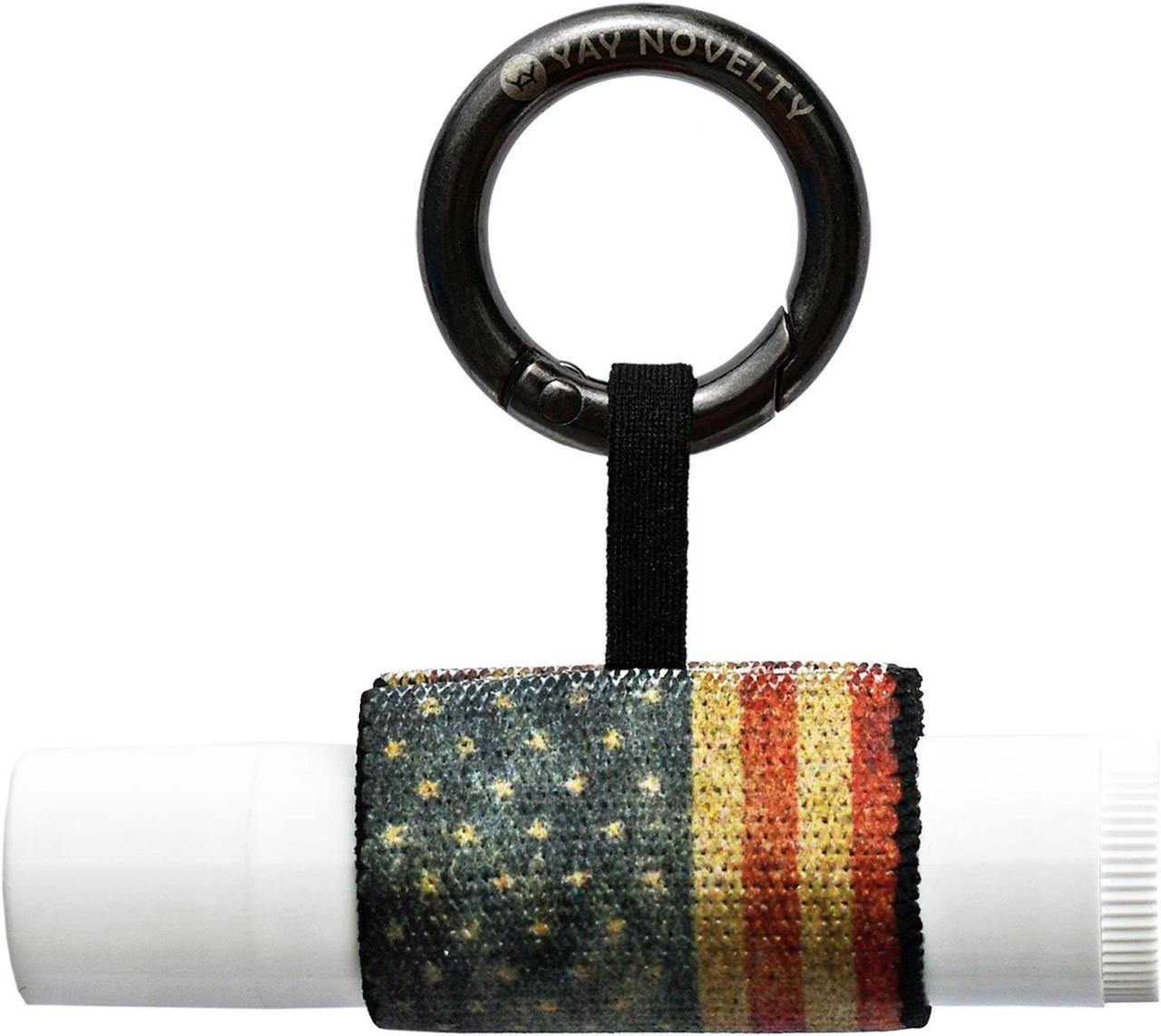 Main image of Chapstick Holder with Carabiner Keychain, Lipstick Holder, Lip Gloss Holder, Stylish Lip Balm Holder Keychain-Spunk