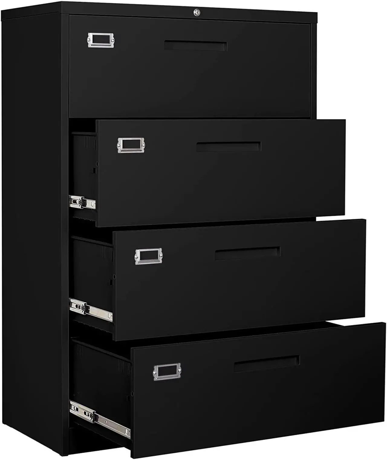 Main image of AFAIF Lateral File Cabinet 4 Drawer, Office Filing Cabinet with Lock, Large Deep Drawers Locked by Keys, Metal Storage File Cabinet for Hanging Files Letter/Legal/F4/A4 Size