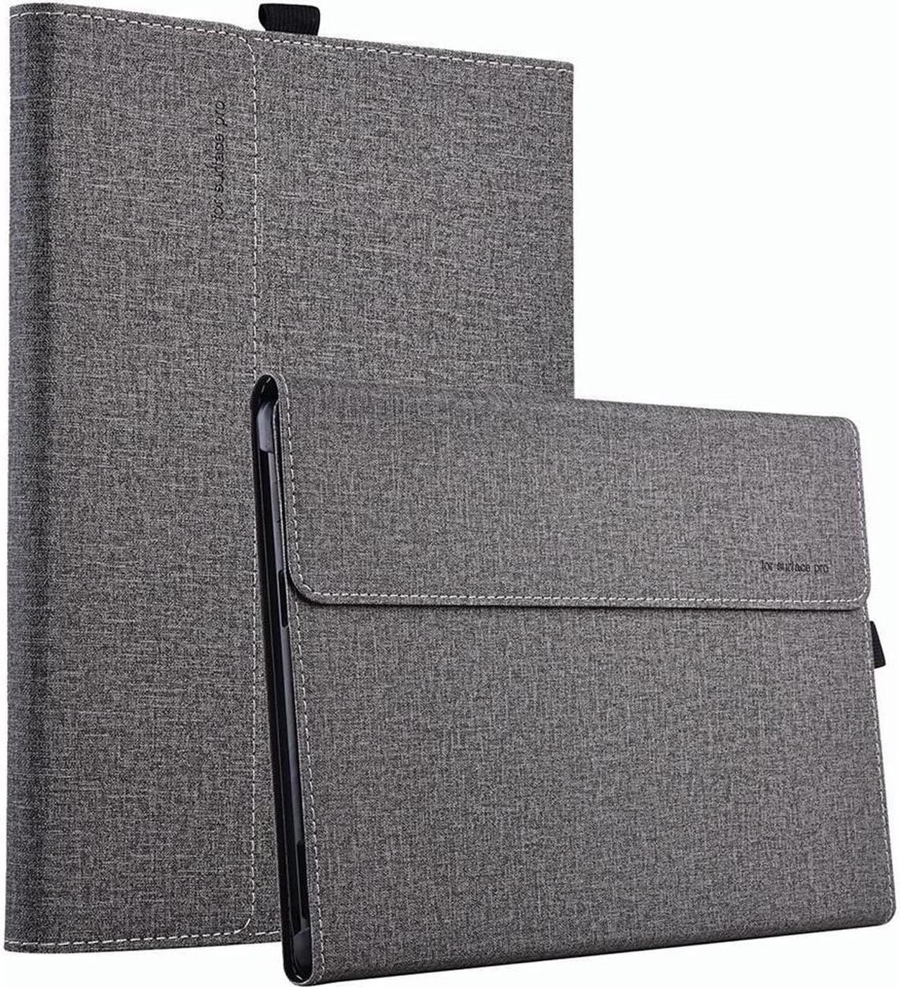 BONAEVER Case for 13 Inch Microsoft Surface Pro 9 2022 / Surface Pro 8 2021 - Multiple Angle Viewing PU Leather Business Cover with Pencil Holder