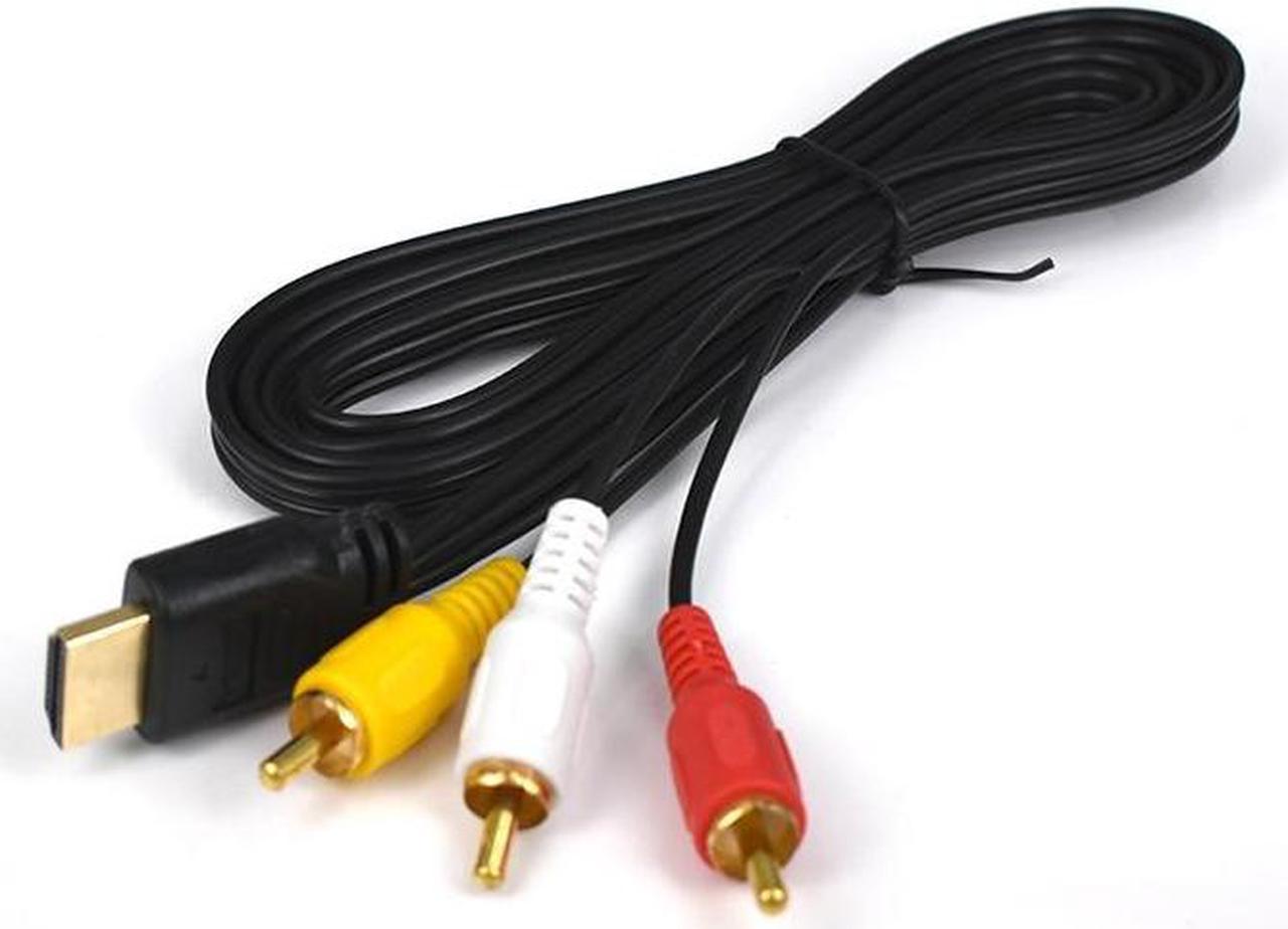 1.5m HDMI-compatible Male To 3 RCA Video Audio AV Adapter Cable 3RCA Stereo Converter Component for TV Set-Box DV DVD PC