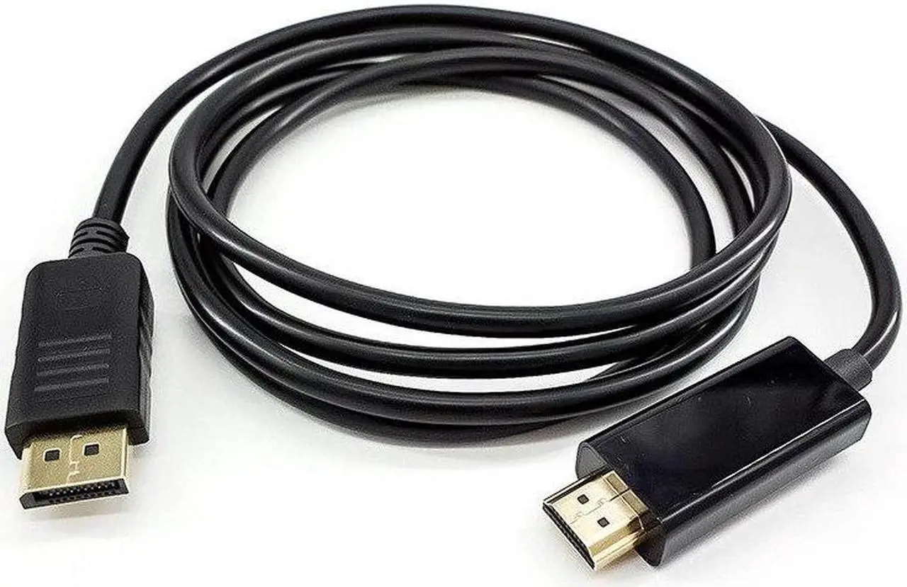 Main image of 1.8m Thunderbolt Displayport DP to HDMI-compatible Cable Adapter Converter for PC Laptop Projector 1080p