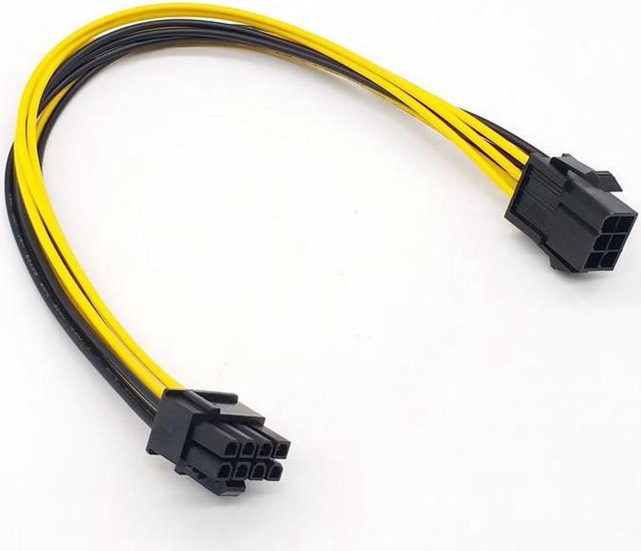 Main image of Graphics Card 6PIN To 8pin Server Power Conversion Board 6PIN To 6+2P Graphics Card Power Supply Extension Cable 18awg(0.2m)