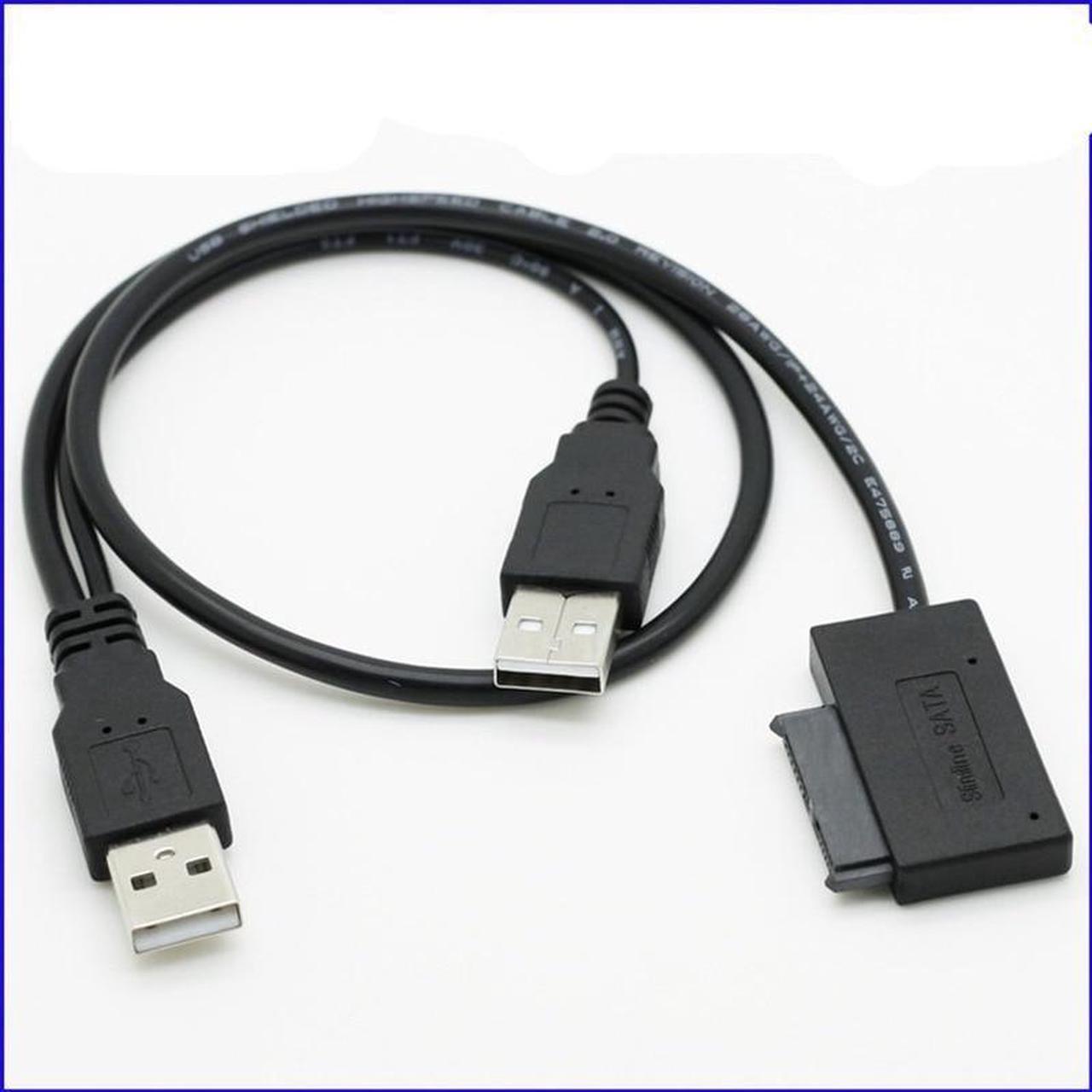 USB 2.0 To SATA Adapter Cable USB To SATA 7PIN+6PIN 2.5 Inch Notebook Hard Drive Optical Drive Cable Data Cable