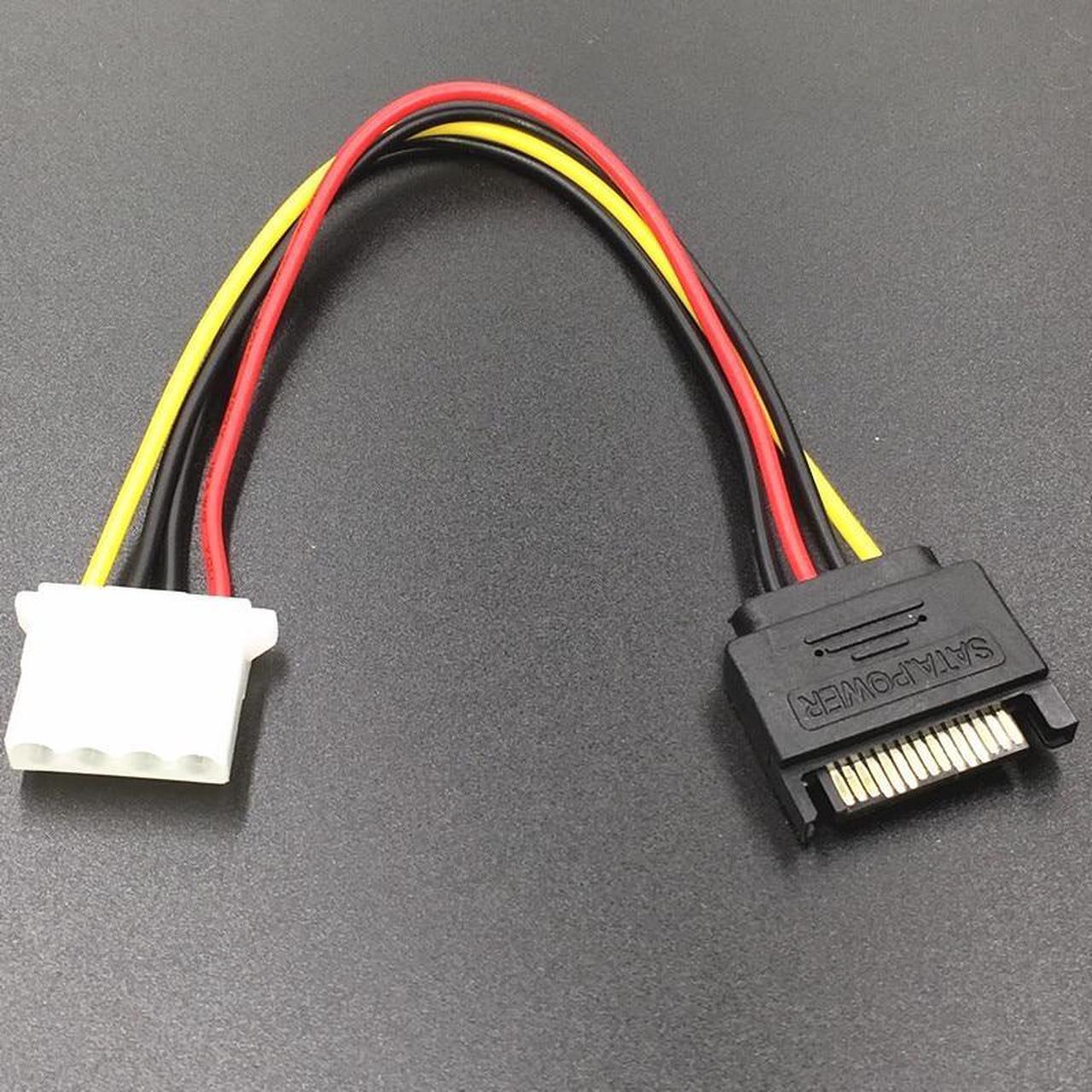 Main image of SATA To IDE 15pin Male To 4pin Bus SATA Female Cable D Port Line Power Distributor Extension Cable Connector Computer(5pcs)