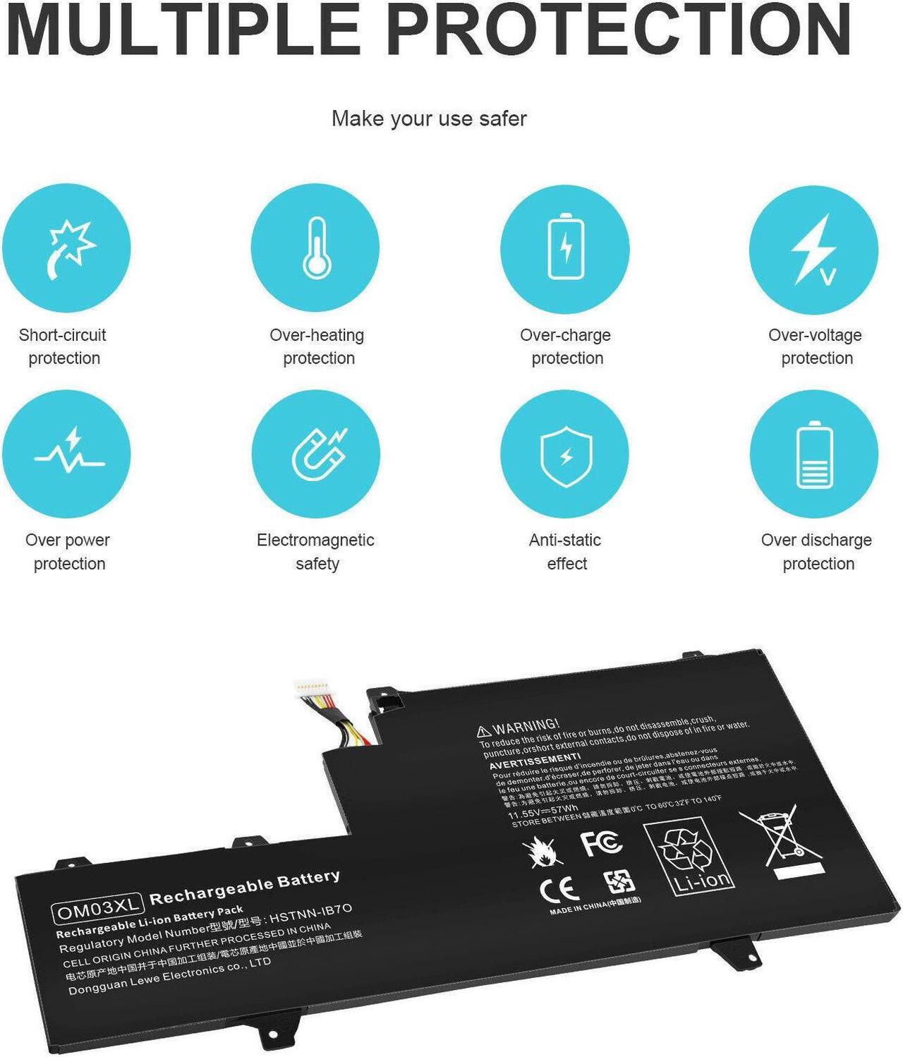 Alt view image 4 of 5 - 11.55V Battery for HP 1GY29PA 1GY30PA 1GY31PA 1EP33EA Z2W62EA Z2W63EA