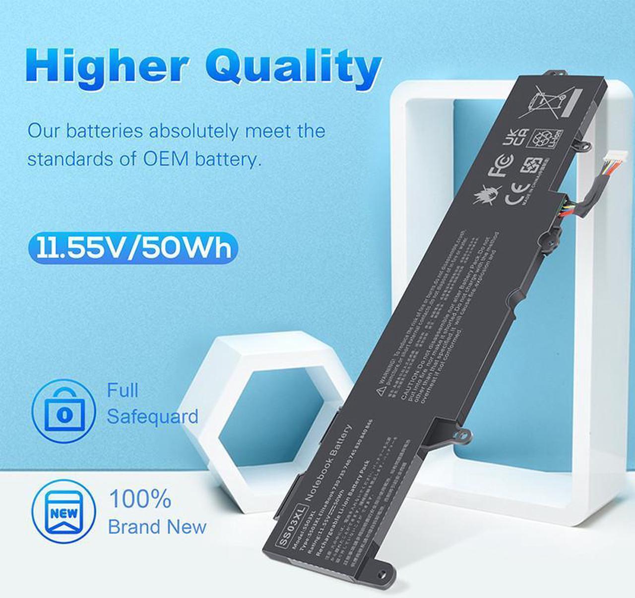 Alt view image 5 of 5 - 11.55V Battery for HP 932823-421 HSN-112C HSN-113C-4 HSTNN-1B8C HSTNN-DB8J HSTNN-IB8C