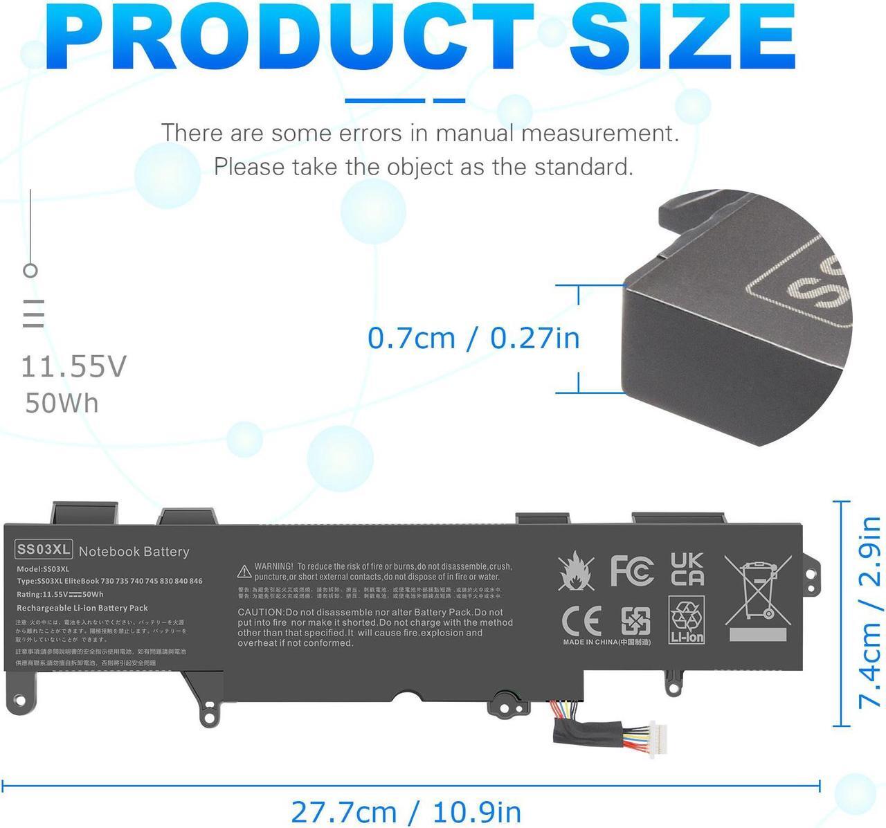 Alt view image 4 of 5 - 11.55V Battery for HP 932823-421 HSN-112C HSN-113C-4 HSTNN-1B8C HSTNN-DB8J HSTNN-IB8C