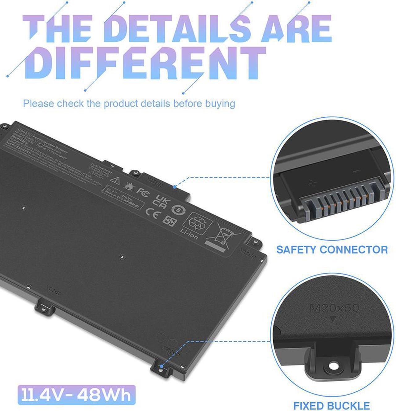 Alt view image 3 of 5 - 11.4V Battery for HP 931702-171 931702-541 931719-850 HSN-114C-4 HSN-114C-5 HSN-115C CDO3XL