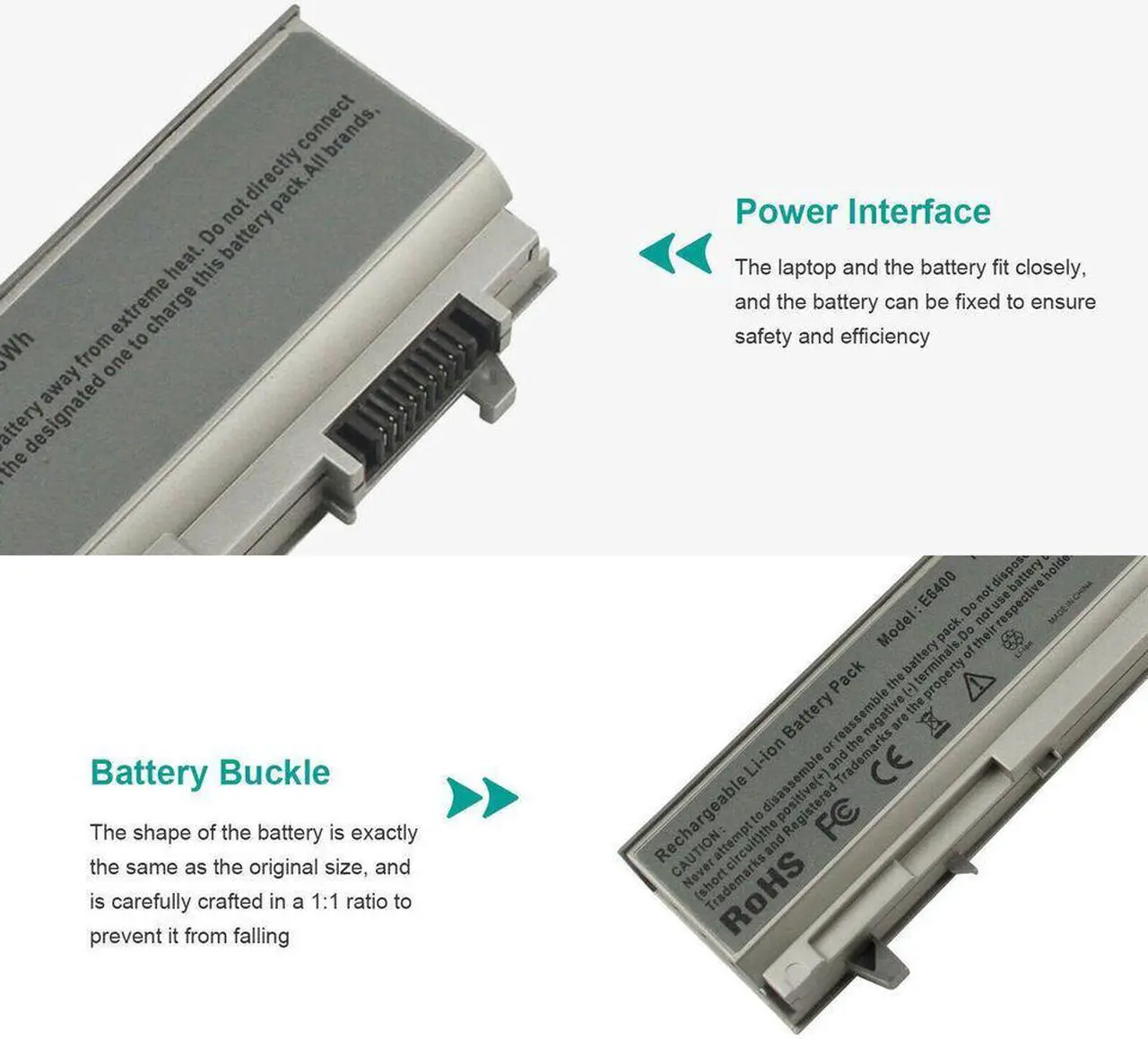 Alt view image 4 of 5 - 11.1V Battery for Dell PT434 PT435 PT436 PT437 KY477 KY265 KY266