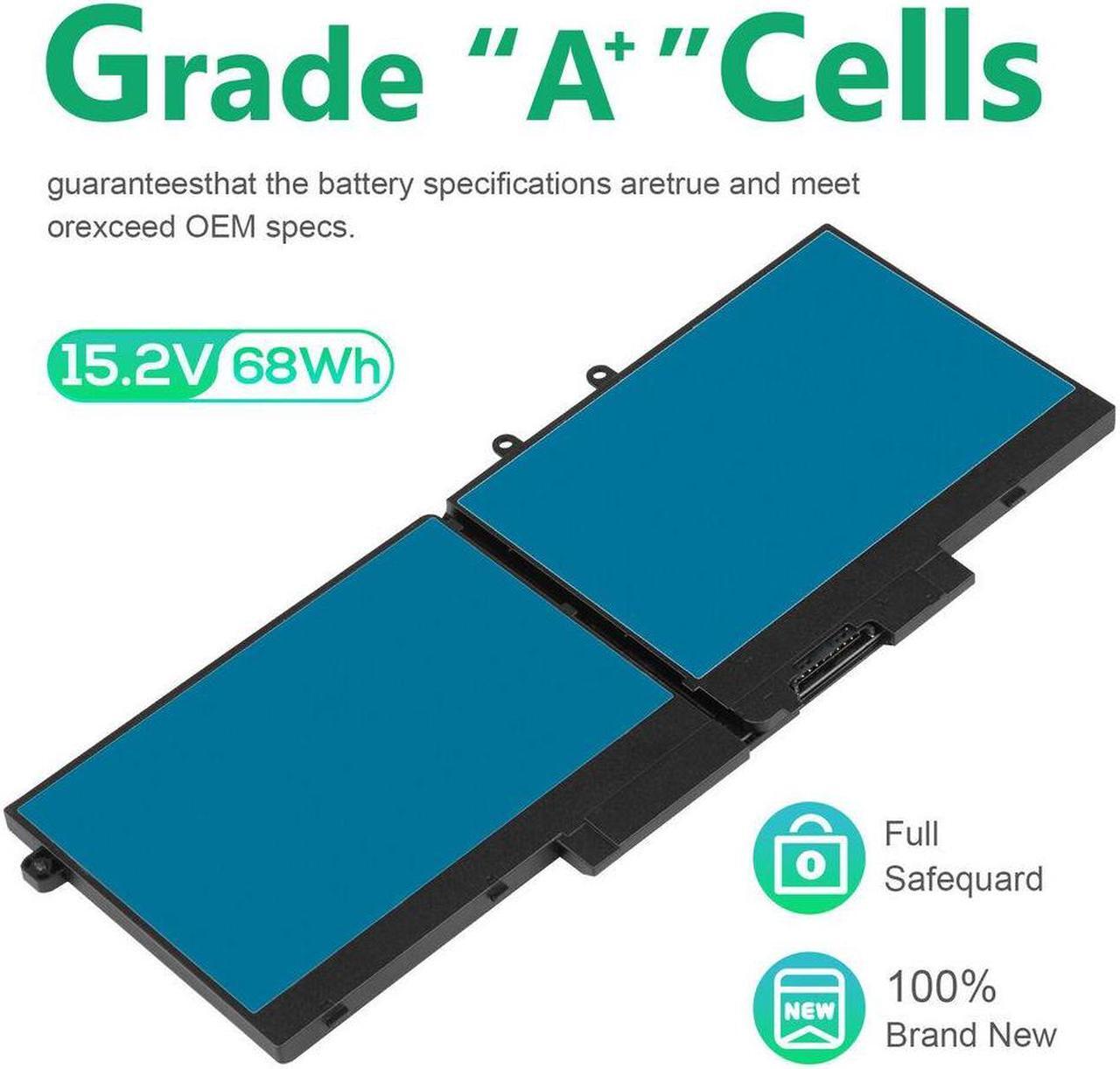 Alt view image 5 of 5 - 15.2V 3HWPP Battery for Dell Inspiron 7706 2-in-1 Black Inspiron 17 7500/7506 2-in-1 Black