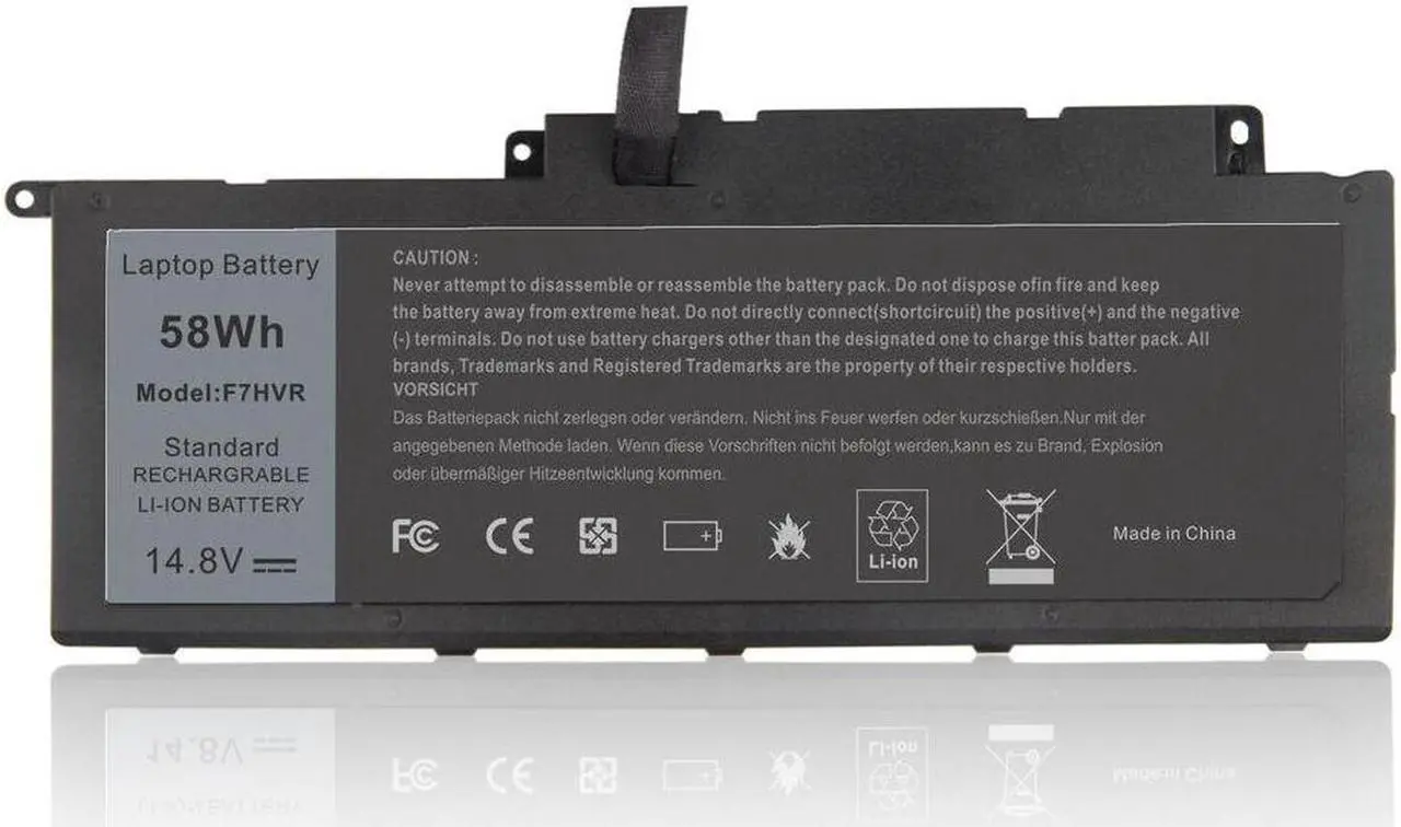 Main image of 58Wh Battery for Dell F7HVR 062VNH Y1FGD G4YJM T2T3J JR9TD