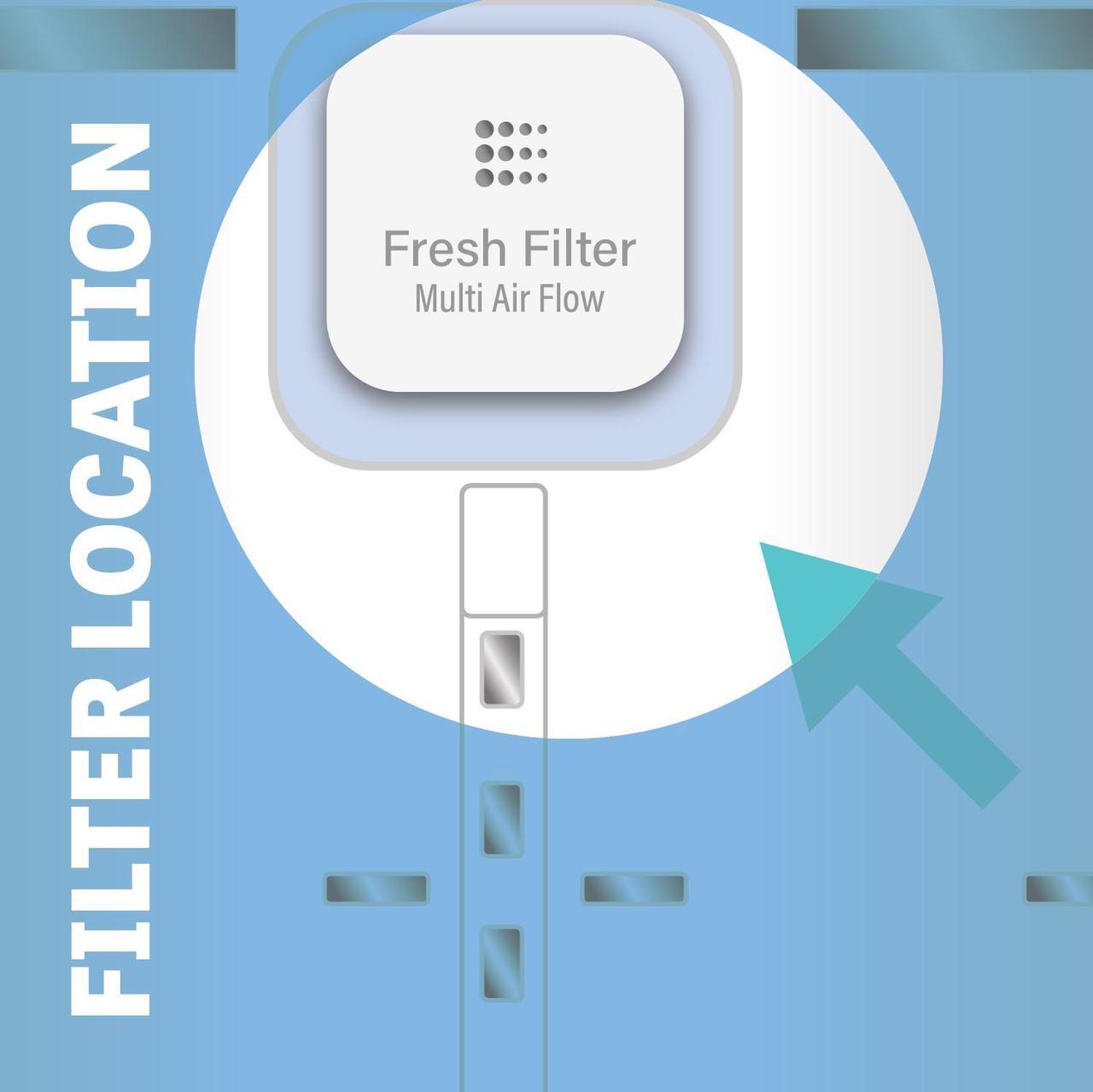 Alt view image 4 of 5 - Fresh LT120F Air Filter Replacement, Compatible With: 9918, 795 and LG ADQ73214404, LMXS30776S, 4 Pack - Fresh