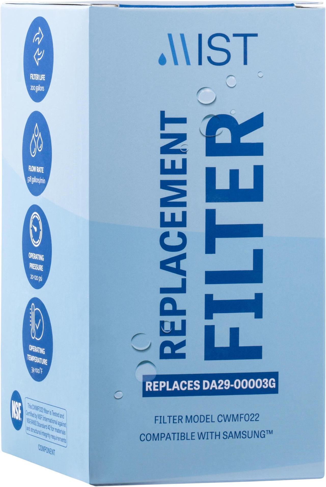 Alt view image 3 of 7 - Mist DA29-00003G Water Filter Replacement, Compatible with Samsung Models: Aqua-Pure Plus, RSG257AARS, DA29-00003F, DA29-00003B, DA29-00003A, HAFCU1, HAFIN1/EXP, HAFIN2/EXP, 3 Pack - Mist