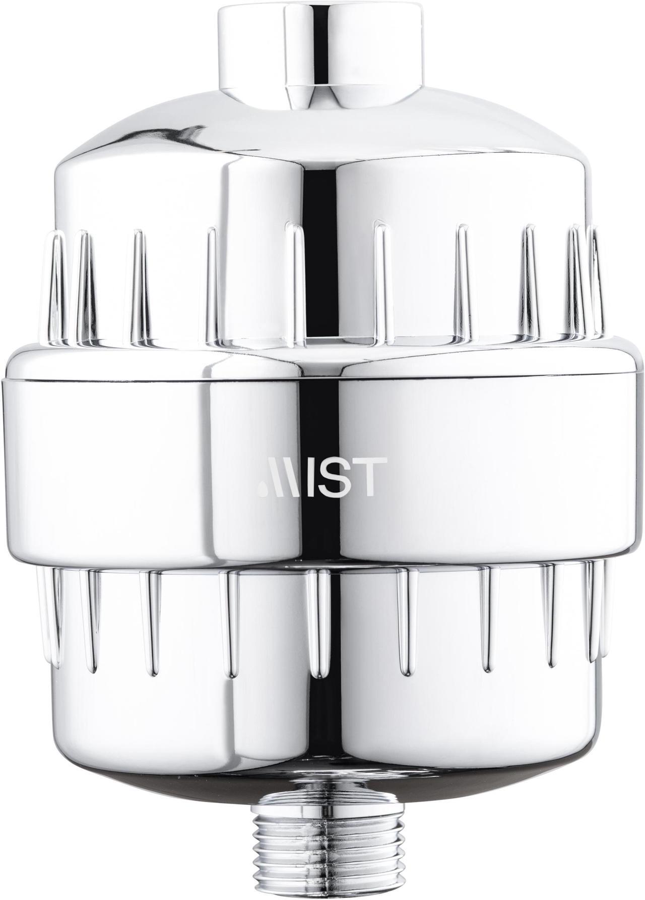 Alt view image 4 of 7 - Mist Water Softening Chrome Shower Filter, 2 Filter Cartridges, 15 Stage Filtration System Removes Chlorine Fluoride, Bad Odor, Reduces Dry Itchy Skin Dandruff Eczema, Improves Skin, Hair and Nails.