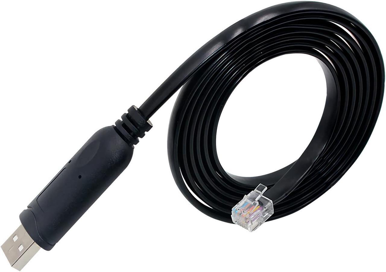 Alt view image 2 of 6 - USB to RJ12 Adapter Console Cable for APC PDU Cable 940-0144 Replacement, Compatible with APC Metered and Switched Rack PDU AP78xx, AP79xx, AP86xx, AP88xx, AP89xx, AP77xx