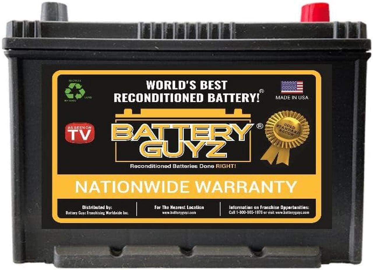 Main image of BATTERY GUYZ RECONDITIONED PLATINUM LEAD ACID AUTOMOTIVE BATTERY, GROUP SIZE 124R, 12 VOLT, 700 CCA, REFURBISHED