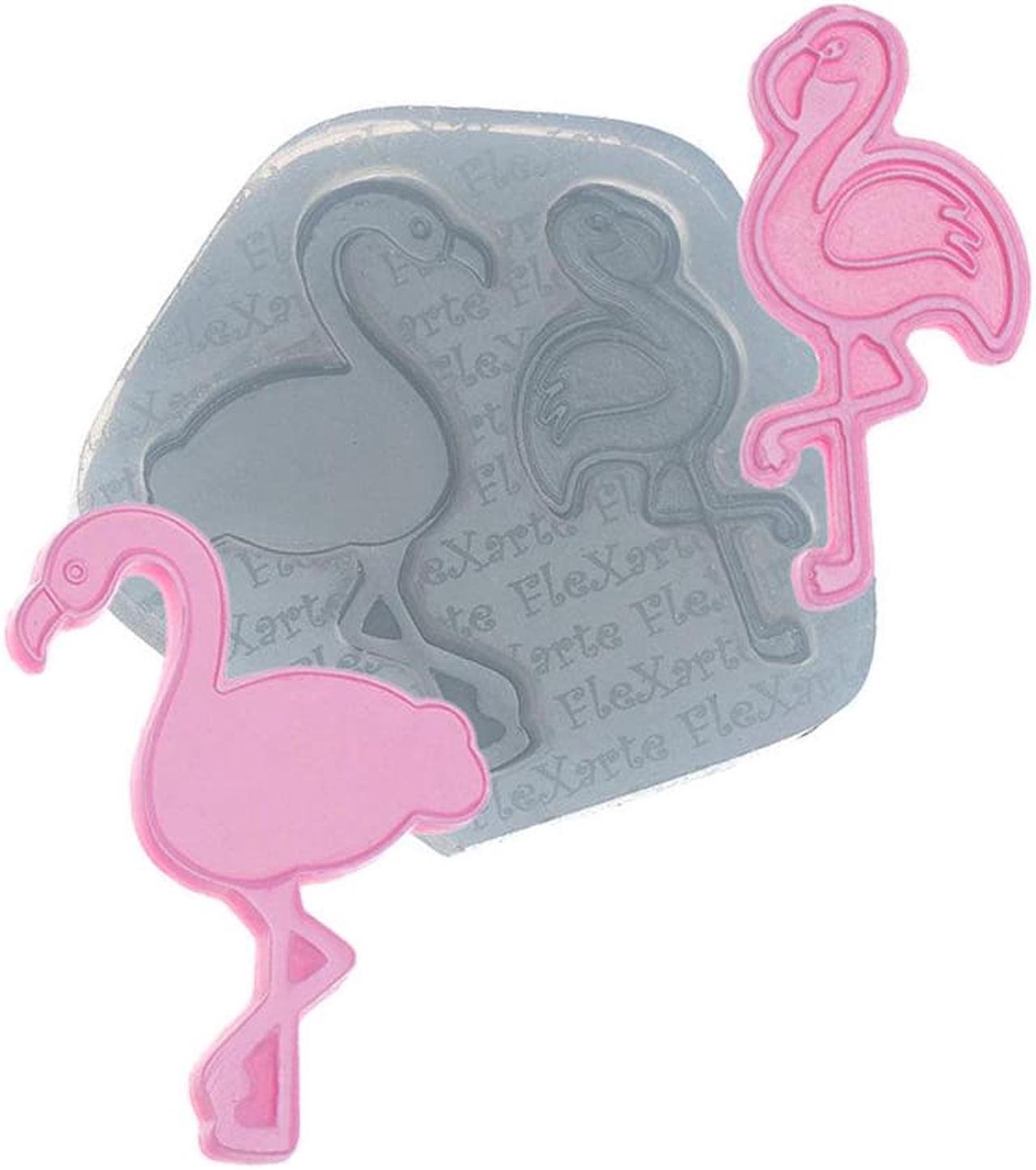 Flamingo Silicone Mold Summer Flamingos Animals Fondant Mold Cake Cupcake Decorating Chocolate Baking Mould DIY