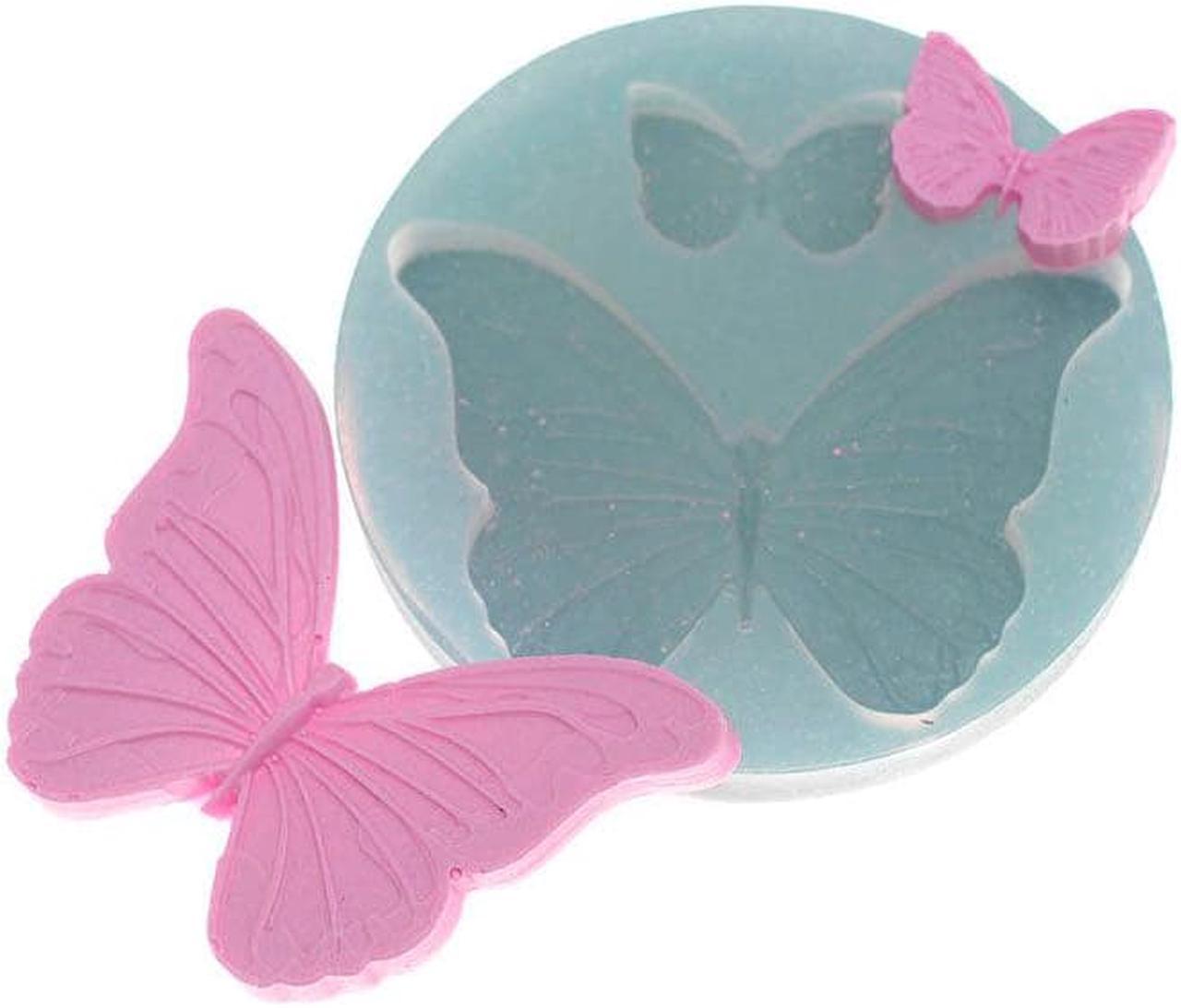 Small and Big Butterflies Silicone Mold - Fondant Mold Cake Cupcake Decoration Chocolate Baking Mold