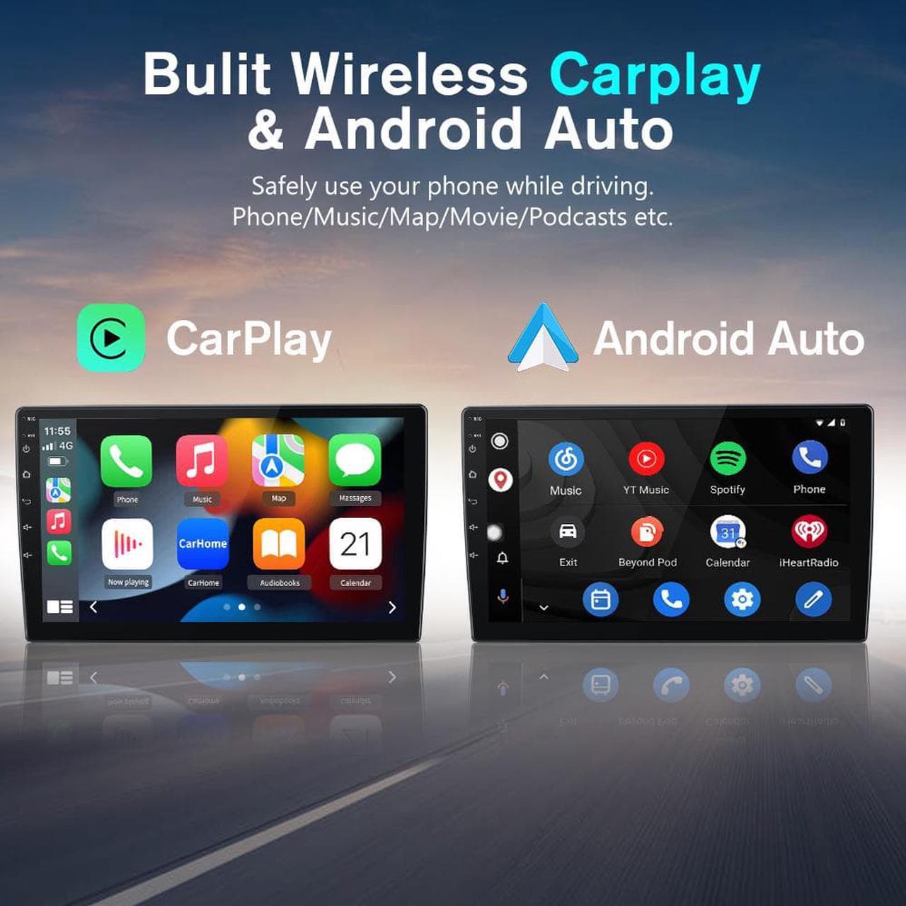 Alt view image 2 of 7 - Android 12 Car Stereo for Toyota Tacoma 2005 2006 2007 2008 2009 2010 2011 2012 2013, 9 inch Touchscreen Radio with Wireless Carplay Android Auto Support Bluetooth WiFi GPS Hi-Fi FM RDS SWC [2+32G]