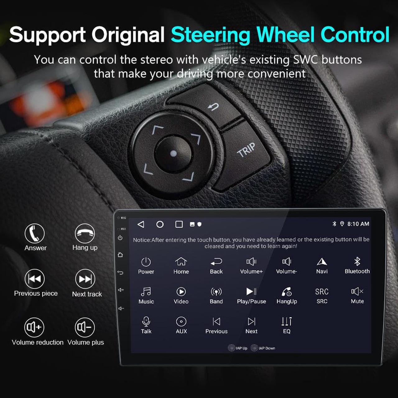 Alt view image 5 of 7 - Android 12 Car Stereo for Toyota Tacoma 2005 2006 2007 2008 2009 2010 2011 2012 2013, 9 inch Touchscreen Radio with Wireless Carplay Android Auto Support Bluetooth WiFi GPS Hi-Fi FM RDS SWC [2+32G]