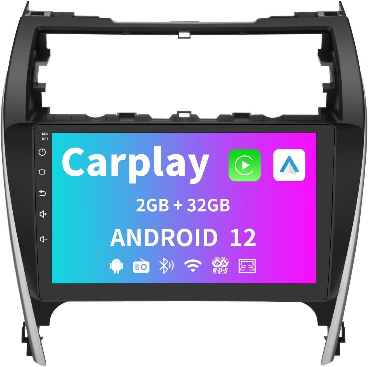 Main image of Car Stereo Android System12.0 for Toyota Camry 2012 2013 2014 2015 Touch Screen Radio Built in Wireless Apple Carplay Andriod Auto Support GPS Navigation SWC Split Screen Mirror Link