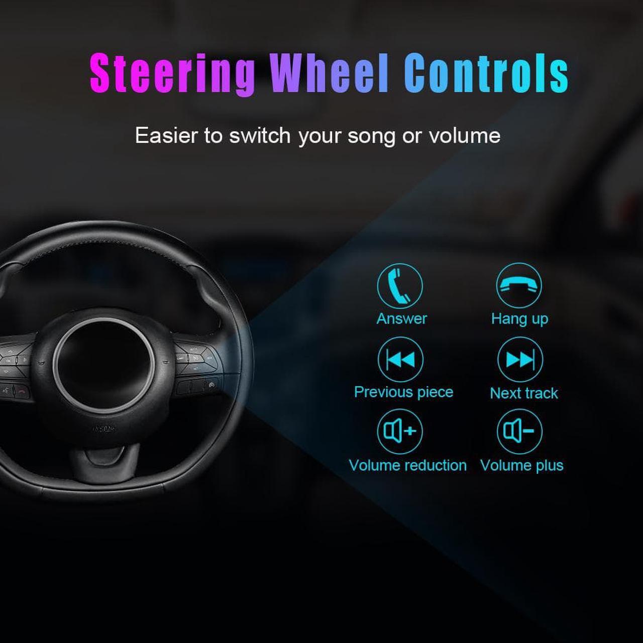 Alt view image 5 of 7 - 10.1 Inch Car Stereo Radio Compatible for Jeep Patriot Compass 2010-2016 with Wireless CarPlay Wired Android Auto, Android 12 Player Radio with Bluetooth, WiFi, SWC, Support GPS