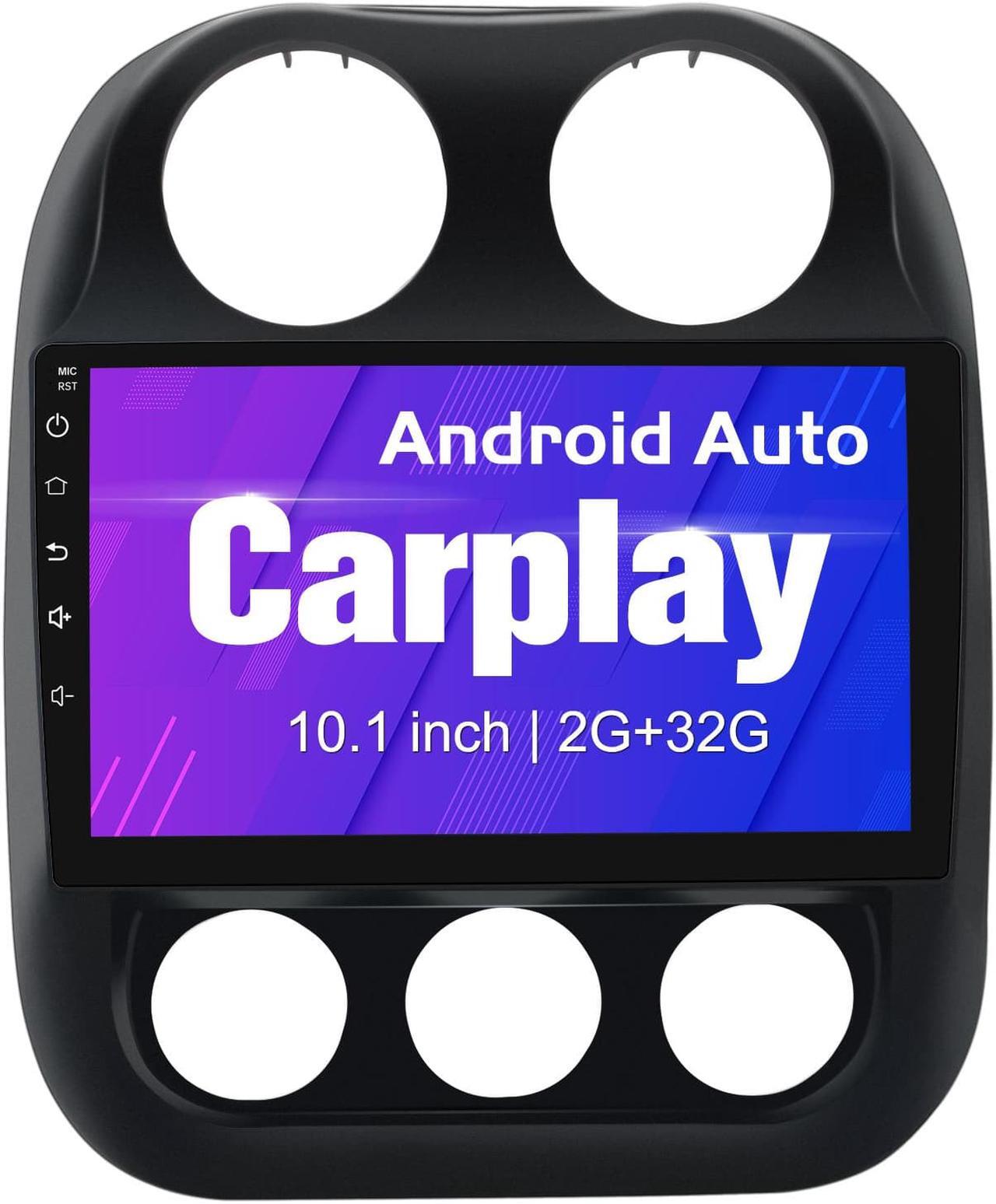Main image of 10.1 Inch Car Stereo Radio Compatible for Jeep Patriot Compass 2010-2016 with Wireless CarPlay Wired Android Auto, Android 12 Player Radio with Bluetooth, WiFi, SWC, Support GPS