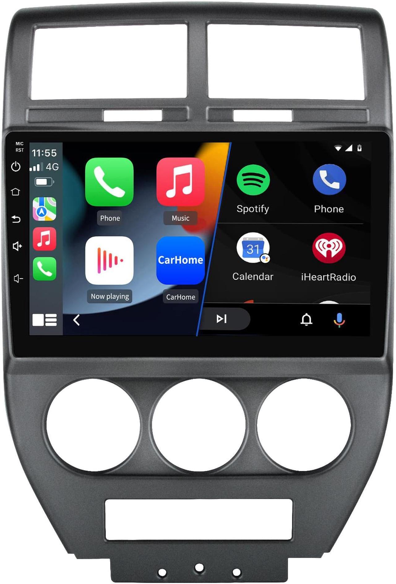Main image of Android 12 [2GB+32GB] Car Radio Compatible for Jeep Patriot Compass 2007-2009, 10 Inch Touch Screen with GPS/FM/WiFi/USB, Support SWC, Wireless Carplay/Wired Android Auto
