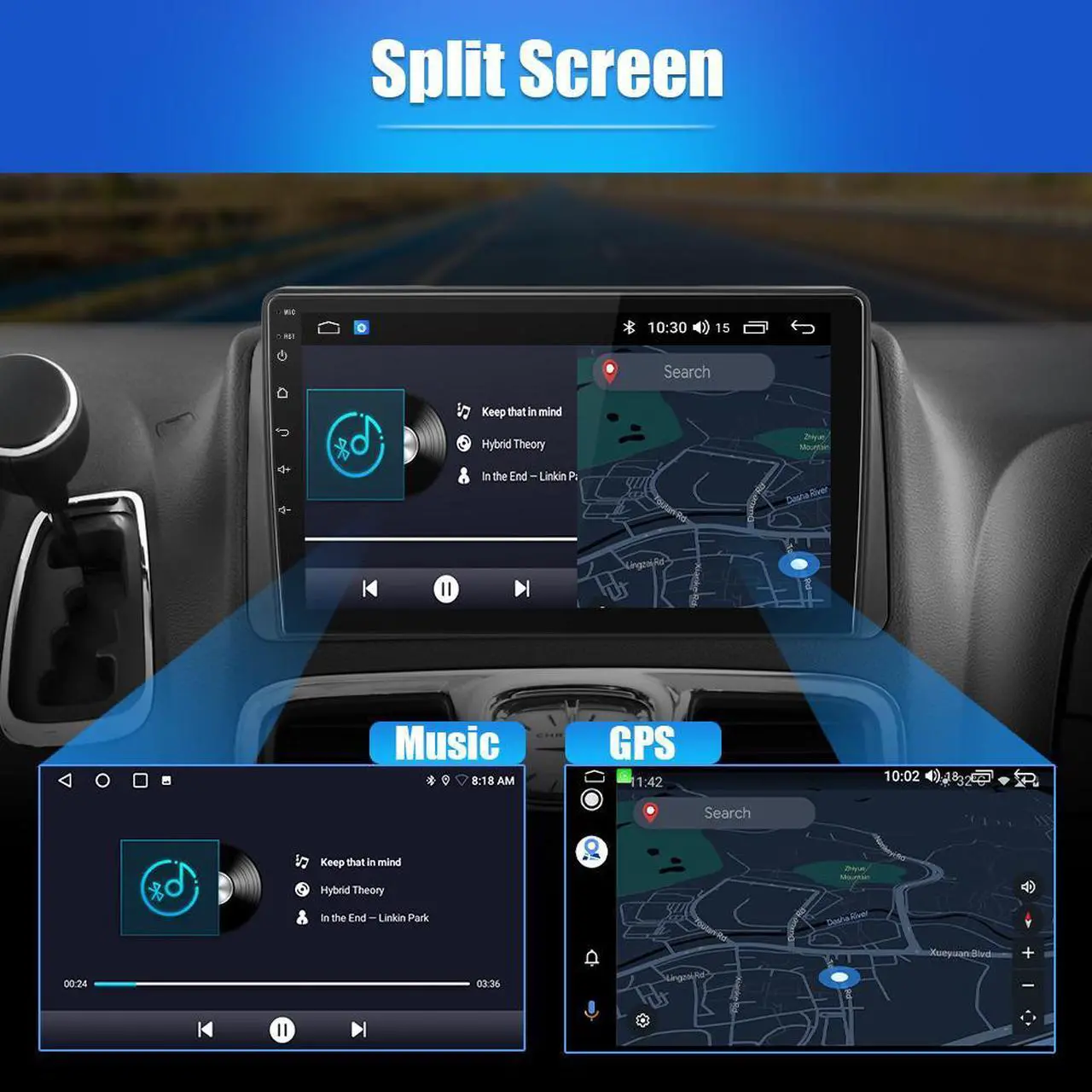 Alt view image 6 of 7 - Car Radio Stereo for Dodge Grand Caravan 2011-2020 Chrysler Town & Country 2012-2016 2+32GB