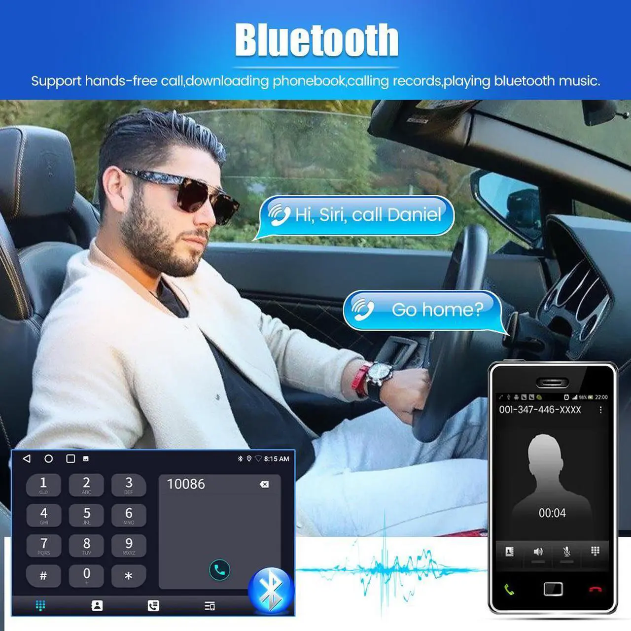 Alt view image 5 of 7 - Car Radio Stereo for Dodge Grand Caravan 2011-2020 Chrysler Town & Country 2012-2016 2+32GB