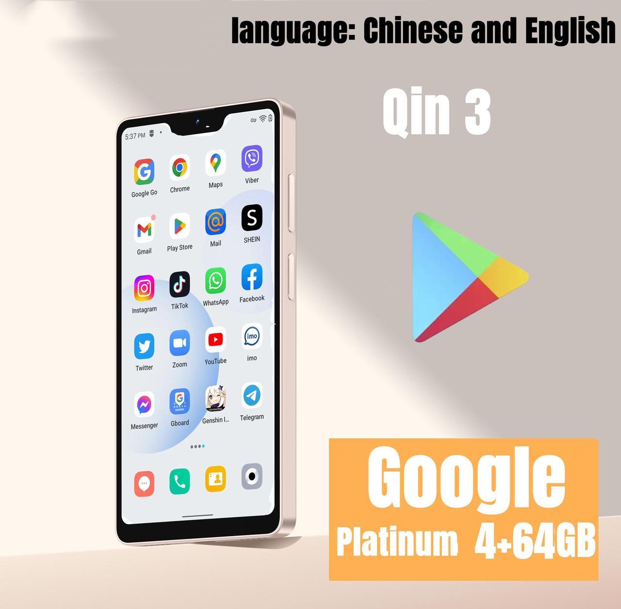 Phone, Mobile Phones Canada ,Add Google Store Android QinGlobal Version Mobile Phone,  HD + Wireless Phone - Black