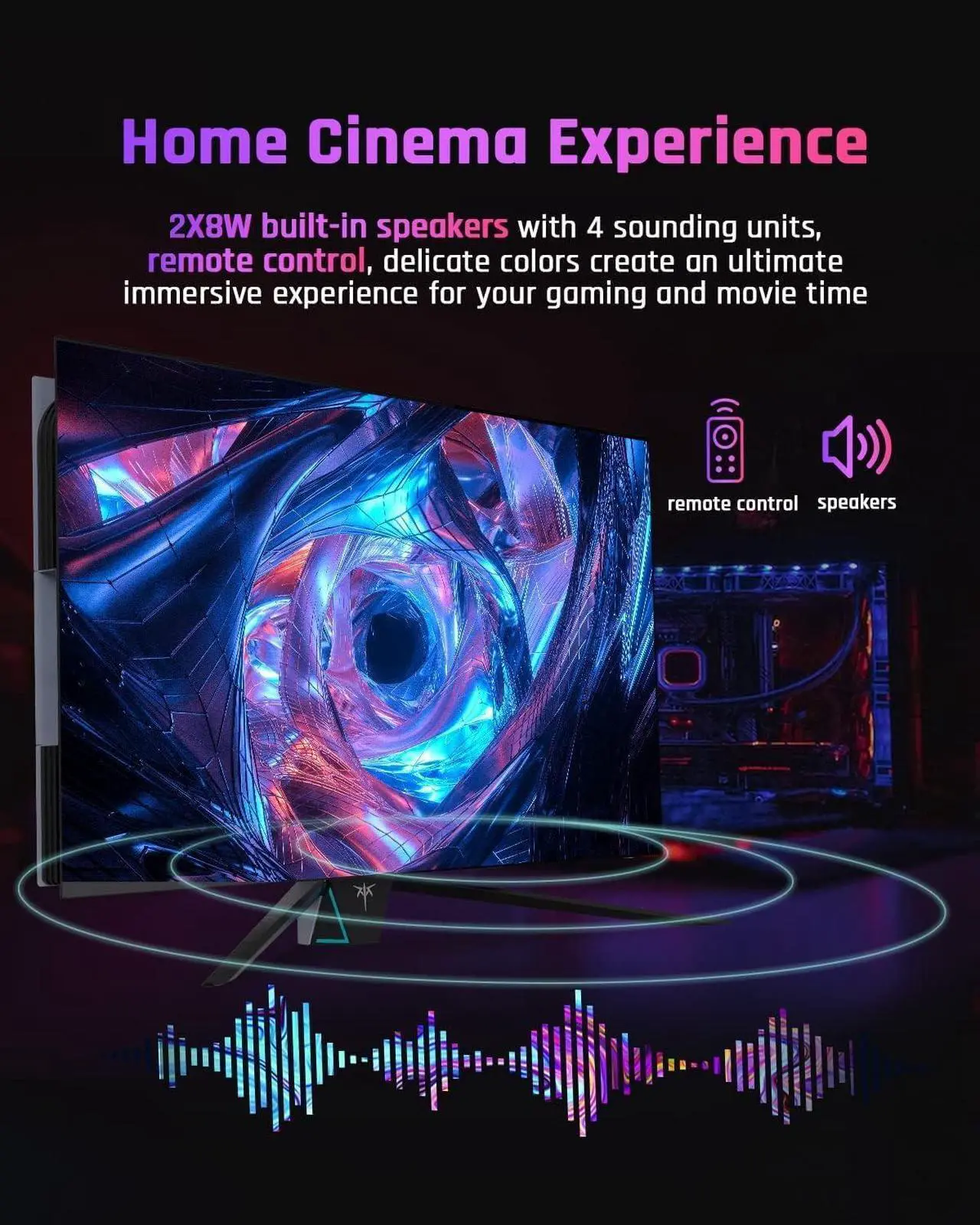 Alt view image 7 of 7 - KTC 42 Inch 4K OLED Gaming Monitor, 3840x2160 UHD White Monitor, 138Hz, 0.1ms(GTG), DP1.4, HDMI2.1, USB3.0, 90W USB Type-C Reverse Charging, 2 * 8W Built-in Speakers, HDR, VESA, G42P5