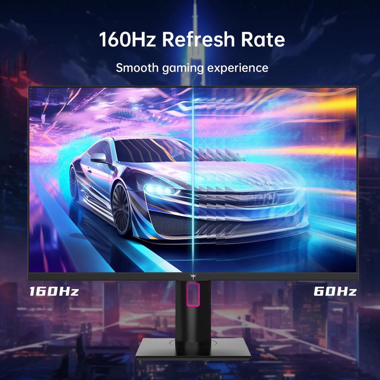 Alt view image 3 of 5 - KTC 27 4K Gaming Monitor (H27P22S) - UHD (3840 x2160), Fast IPS, 160Hz (Above 144Hz), 1ms, Height Adjustable Stand, Variable Overdrive, DisplayPort, HDMI, DisplayHDR 400, 97.5% DCI-P3