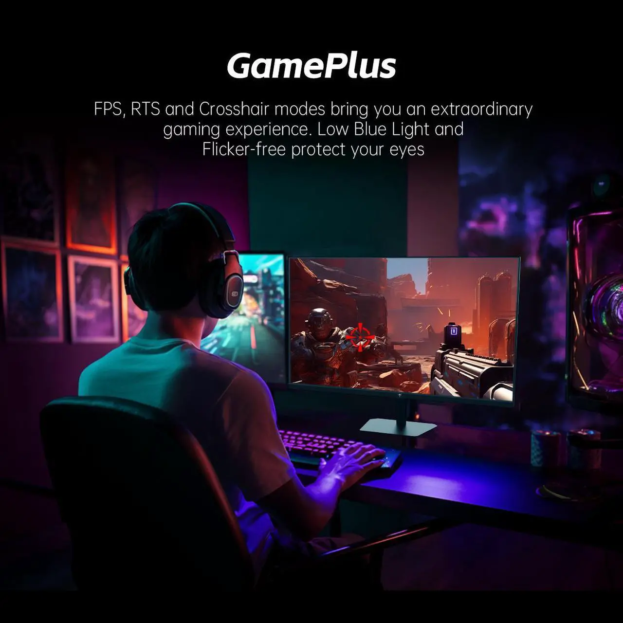 Alt view image 6 of 6 - KTC 25 Inch FHD 180Hz Gaming Monitor, 1080P Fast IPS Frameless Computer Monitor with Adaptive Sync, Eye Care PC Gamer Monitor,HDMIx2, DisplayPort, VESA Mountable, Tilt Adjustable, H25T7