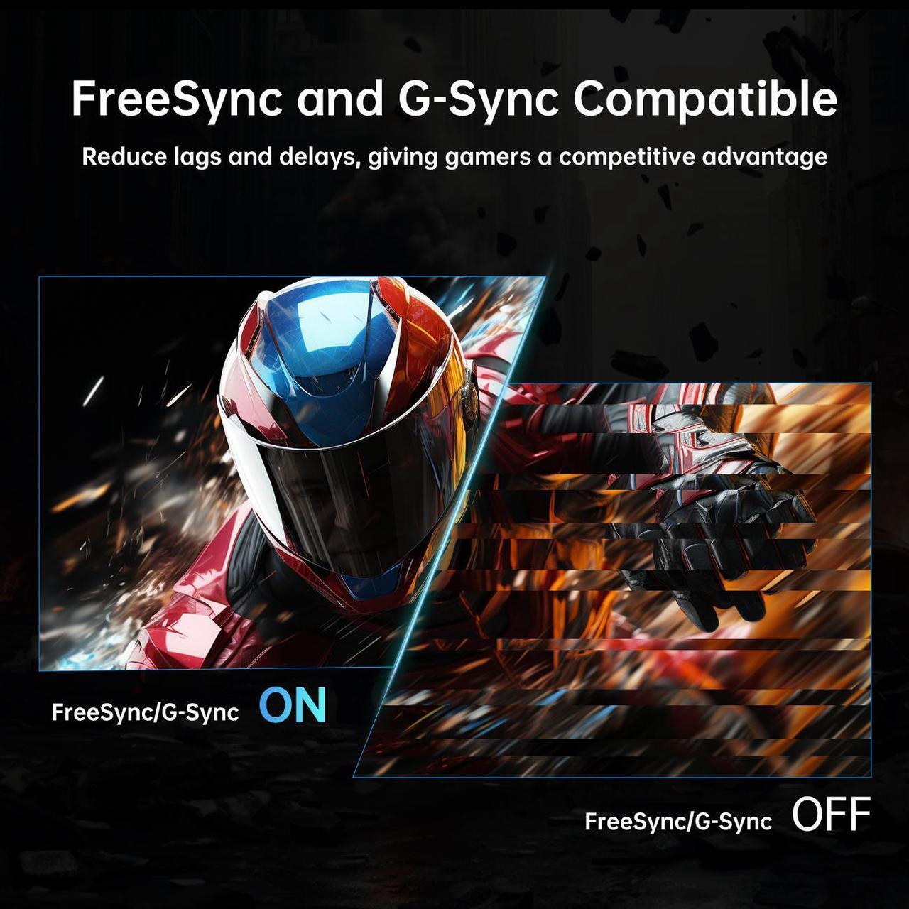 Alt view image 3 of 6 - KTC 27 Inch 240Hz Gaming Monitor, QHD 2560x1440 Monitor, Fast HVA, HDR400, G-Sync/FreeSync Compatible, USB/Type C/DisplayPort/HDMI, VESA Mountable, Pivot Height Tilt Adjustable, H27E22
