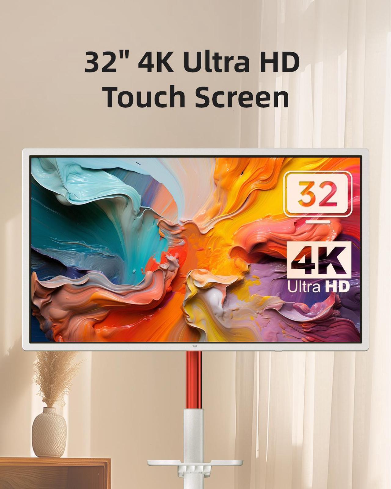 Alt view image 3 of 7 - KTC MegPad 32" 4K Touch Screen Portable Monitor|Google EDLA-Certified Android 13|8G RAM+128G Storage Octa-core CPU|Dual 6W Speakers|Built-in 9500mAh Battery|WiFi 6 Remote Mouse Control for All Apps