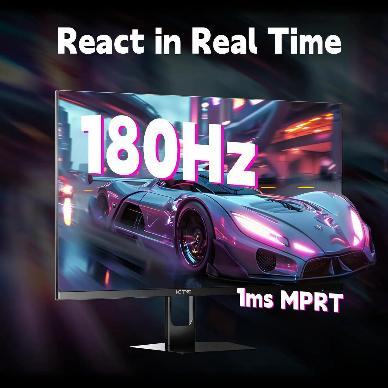 Alt view image 2 of 6 - KTC Gaming Monitor 27 inch 180hz 1ms | Fast IPS Screen 1080p Monitor|2 x HDMI 2.1 &1 x Display Port 1.4 | Support Freesync and Wall Mount | 108% sRGB with HDR 10