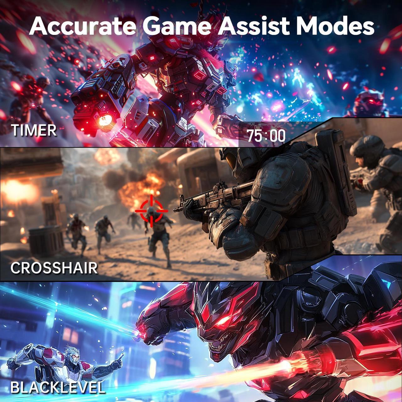 Alt view image 6 of 6 - KTC 24.5 inch 400Hz 240Hz Gaming Monitor | Fast IPS 1ms | FHD 1080P Monitor | HDR 400 128% sRGB | HDMI x2, DP x2 |Tilt Adjustability Silver-Gray VESA 360Hz Monitor H25X7