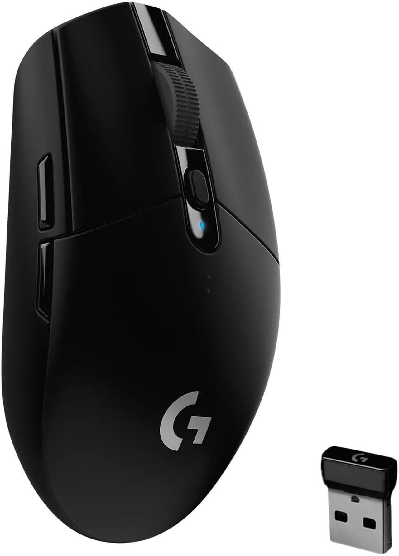 Logitech G305 LIGHTSPEED Wireless Gaming Mouse, HERO Sensor, 12,000 DPI, Lightweight, 6 Programmable Buttons, 250h Battery, On-Board Memory, Compatible with PC, Mac, Black