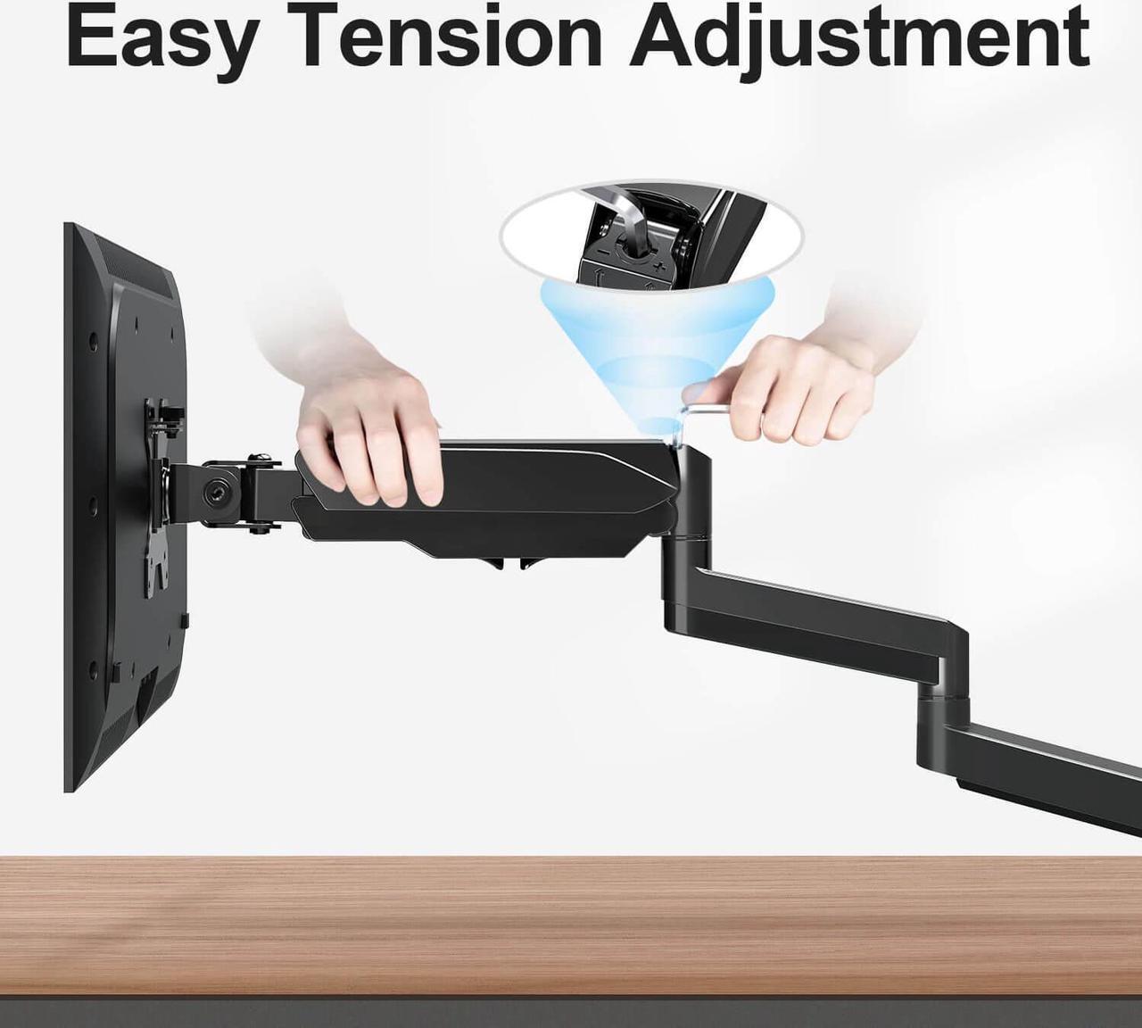 Alt view image 6 of 7 - MOUNTUP Triple Monitor Stand for 17''-27'' Monitors