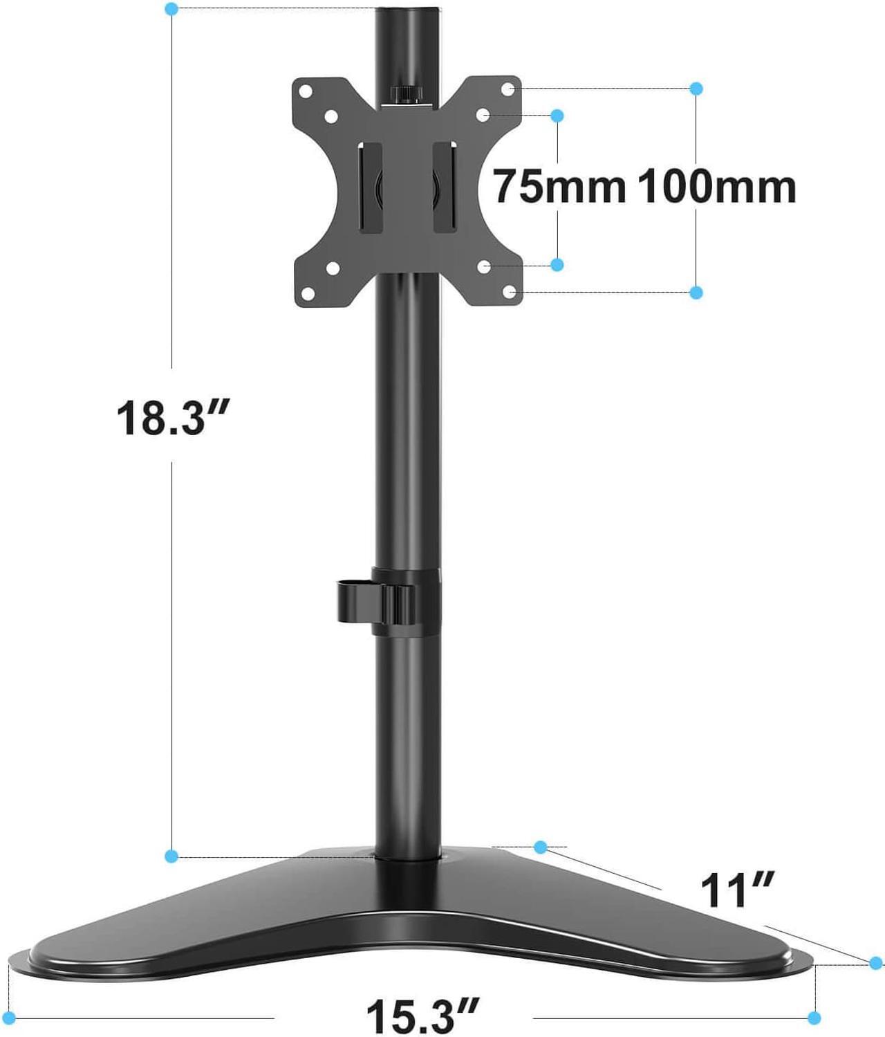 Alt view image 6 of 7 - MOUNTUP Single Freestanding Single Monitor Stand for 13''-32'' Monitors