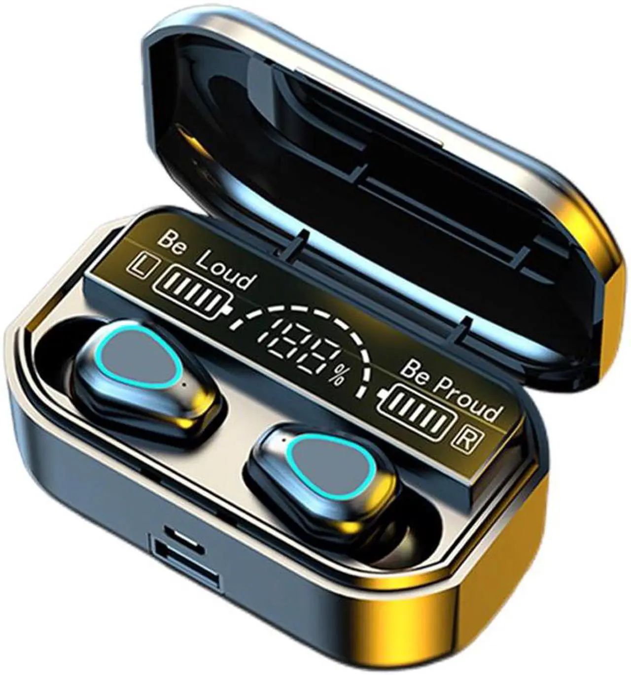 Alt view image 7 of 7 - G28 TWS Wireless Bluetooth 5.2 Headphone Stereo Sports Waterproof Earhook Earphones With Microphone 3000mAh Charging Box Headset