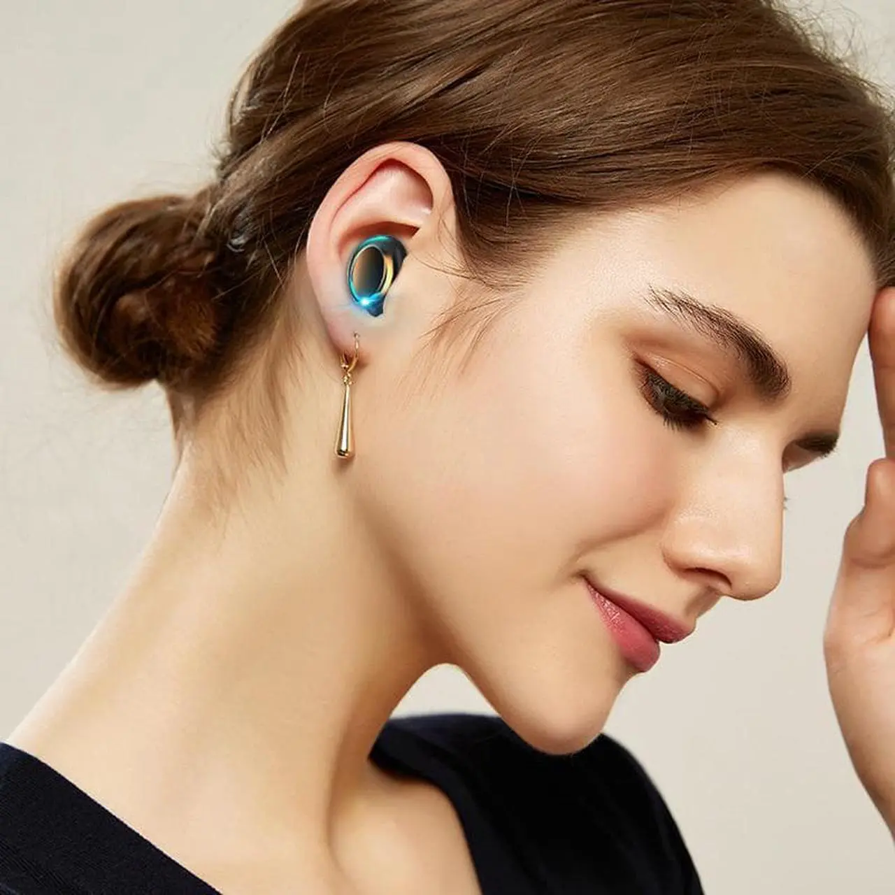 Alt view image 6 of 7 - F9 TWS Bluetooth 5.1 Earphones Charging Box Wireless Headphone 9D Stereo Sports Waterproof Earbuds Headsets With Microphone