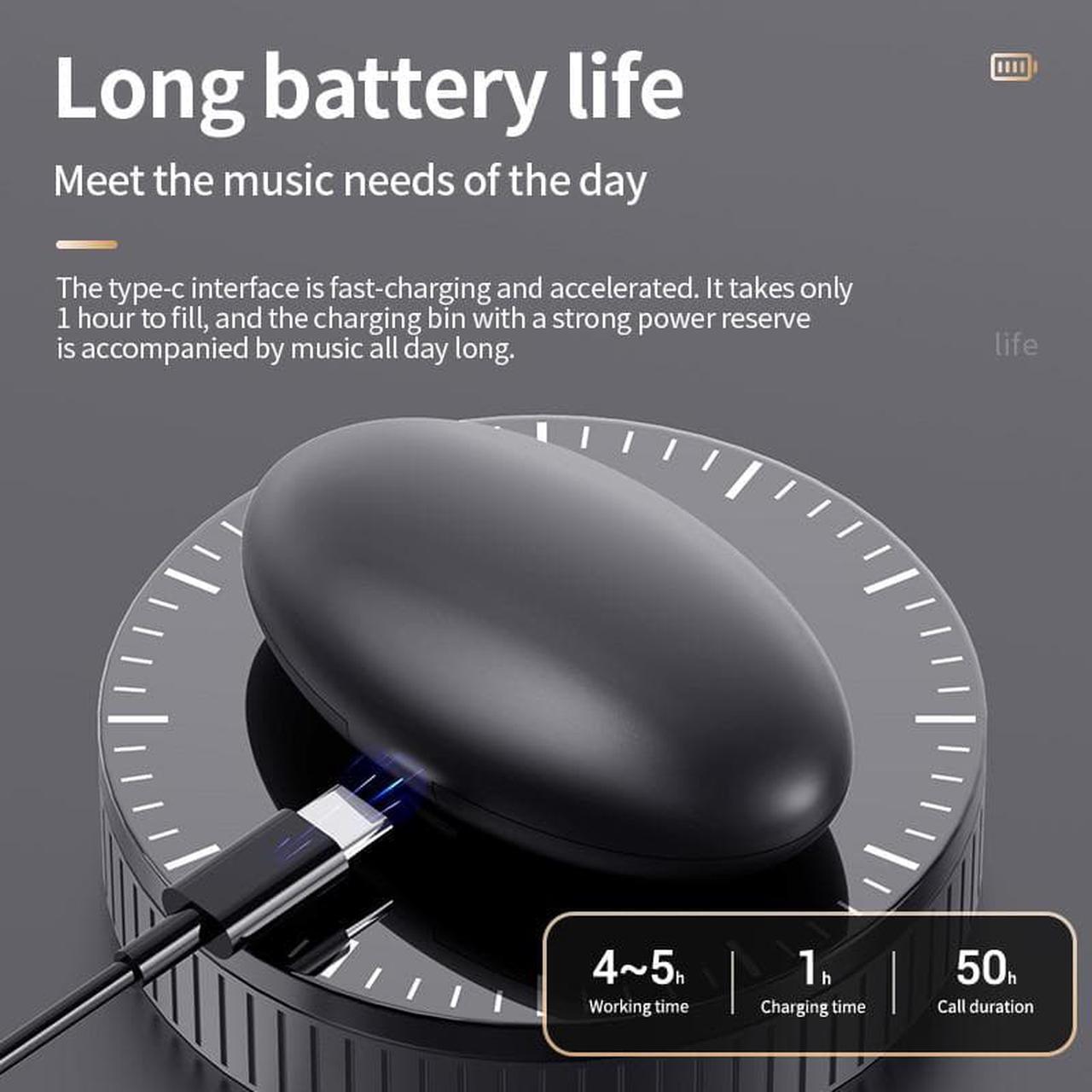 Alt view image 4 of 7 - Bluetooth Earphone Outdoor Sports Wireless Headset 5.3 With Charging Bin Power Display Touch Control Headphone Earbuds