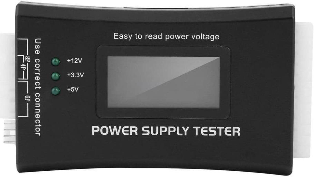 Main image of Power Supply Tester for LCD Display Computer Power Supply Diagnostic Tester PC-power Supply/ATX /BTX /ITX Compliant Black