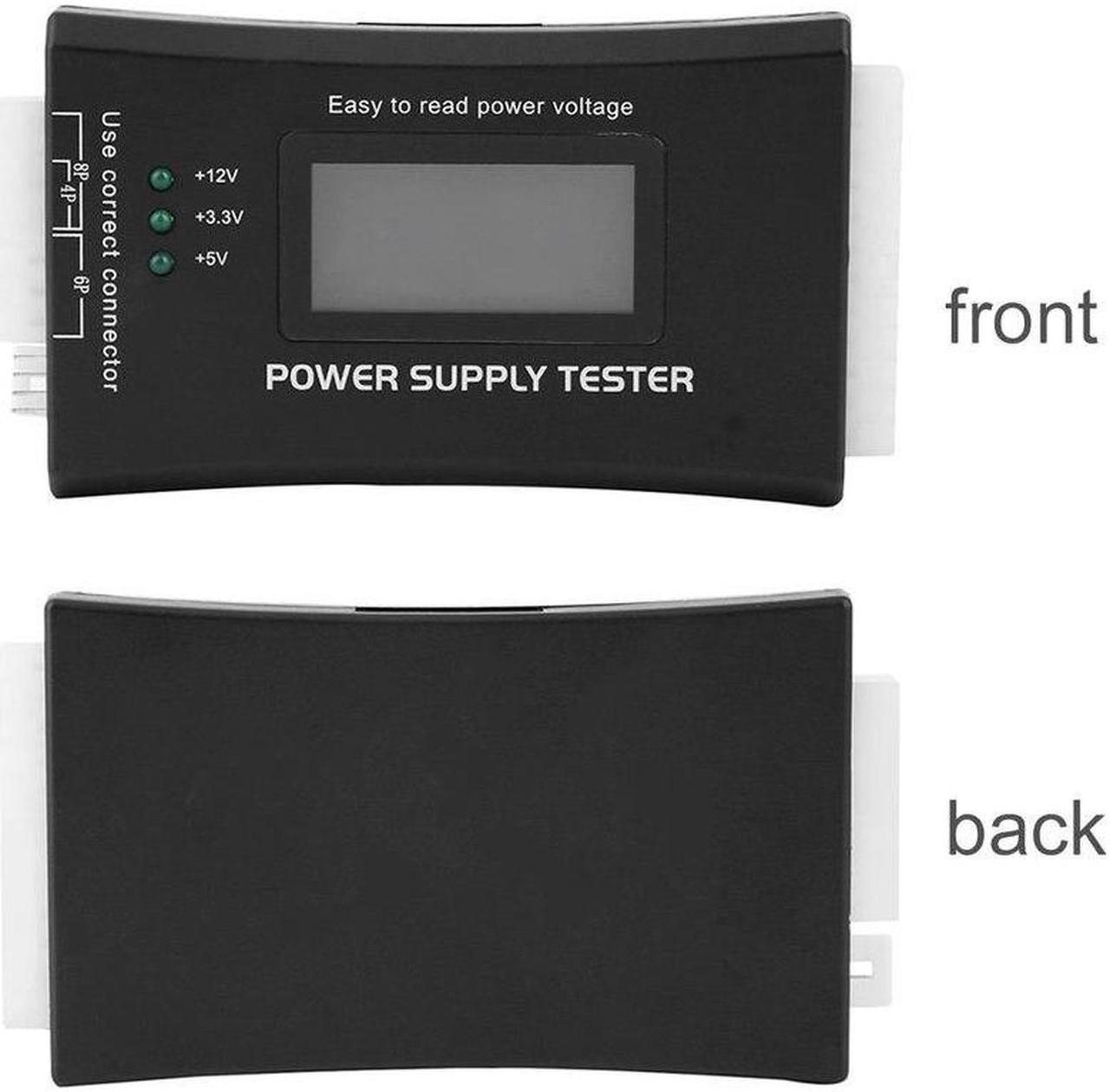 Alt view image 5 of 6 - Power Supply Tester for LCD Display Computer Power Supply Diagnostic Tester PC-power Supply/ATX /BTX /ITX Compliant Black
