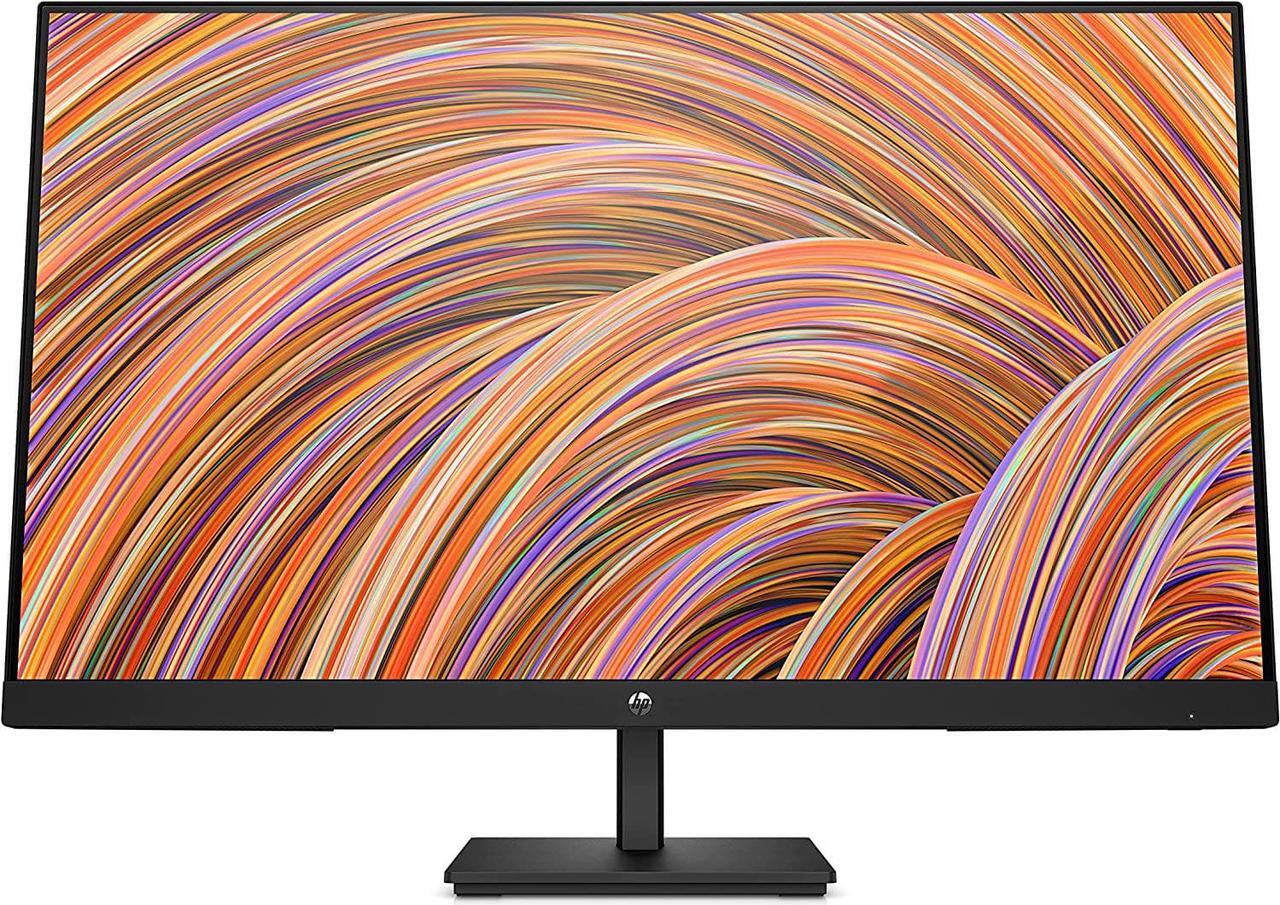 Main image of HP V27i G5 27" IPS FHD 75Hz, Monitor 5ms, 16:9, 250 nits Brightness AMD FreeSync HDMI, DisplayPort & VGA, Black - 65P64AA