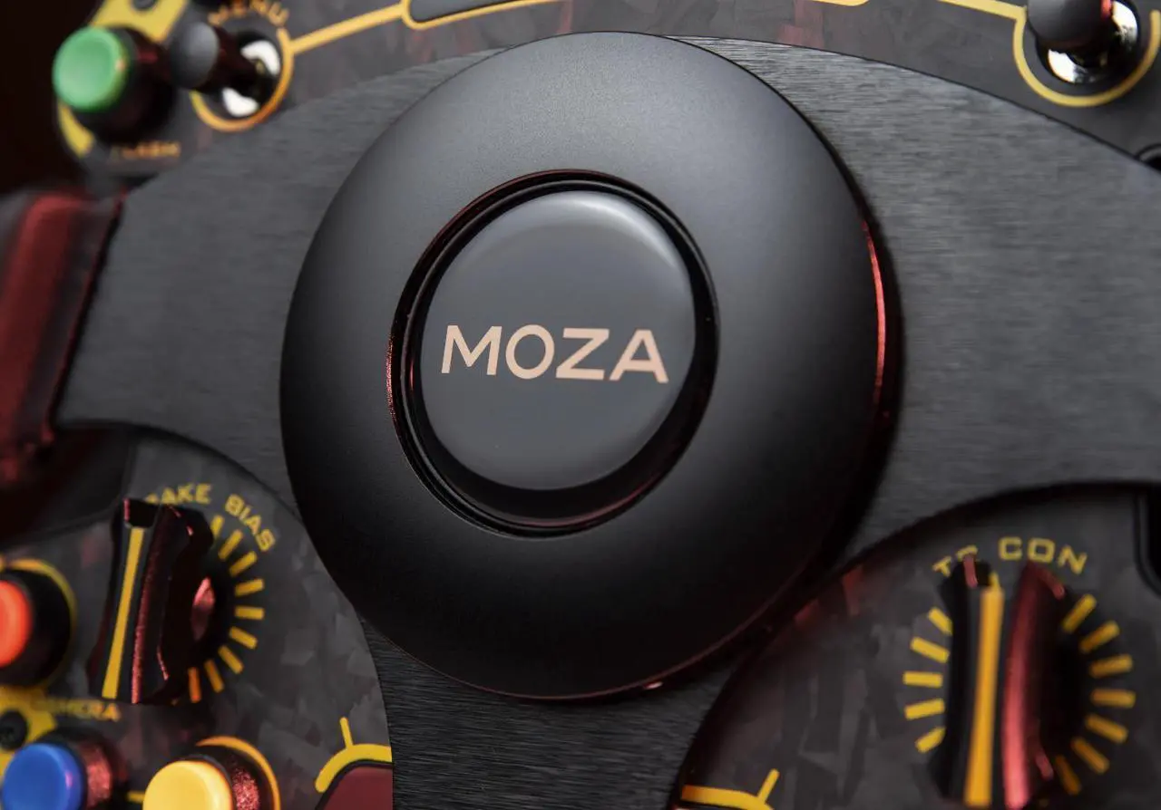 Alt view image 2 of 4 - MOZA Racing RS Steering Wheel D-Shape Leather V1
