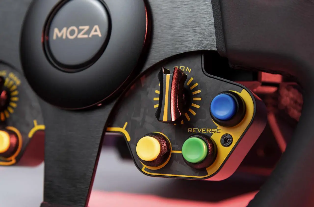 Alt view image 3 of 4 - MOZA Racing RS Steering Wheel D-Shape Leather V1