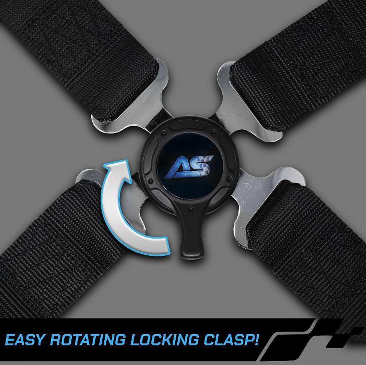 Alt view image 4 of 6 - Apevie Simulator 4-Point Harness Seat Belt